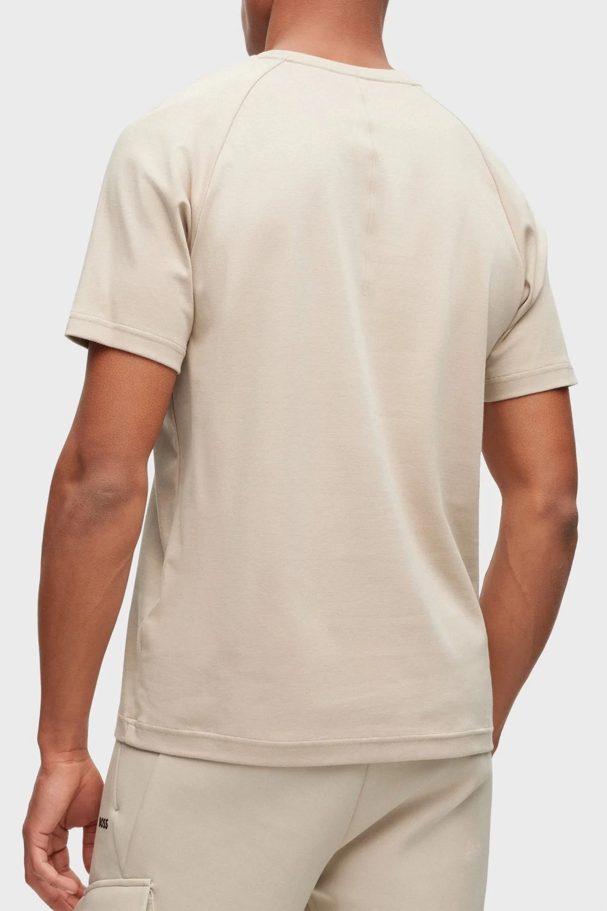 Boss % 100 Pamuk Regular Fit Bisiklet Yaka Erkek T Shirt 50494374 269 BEJ - 2