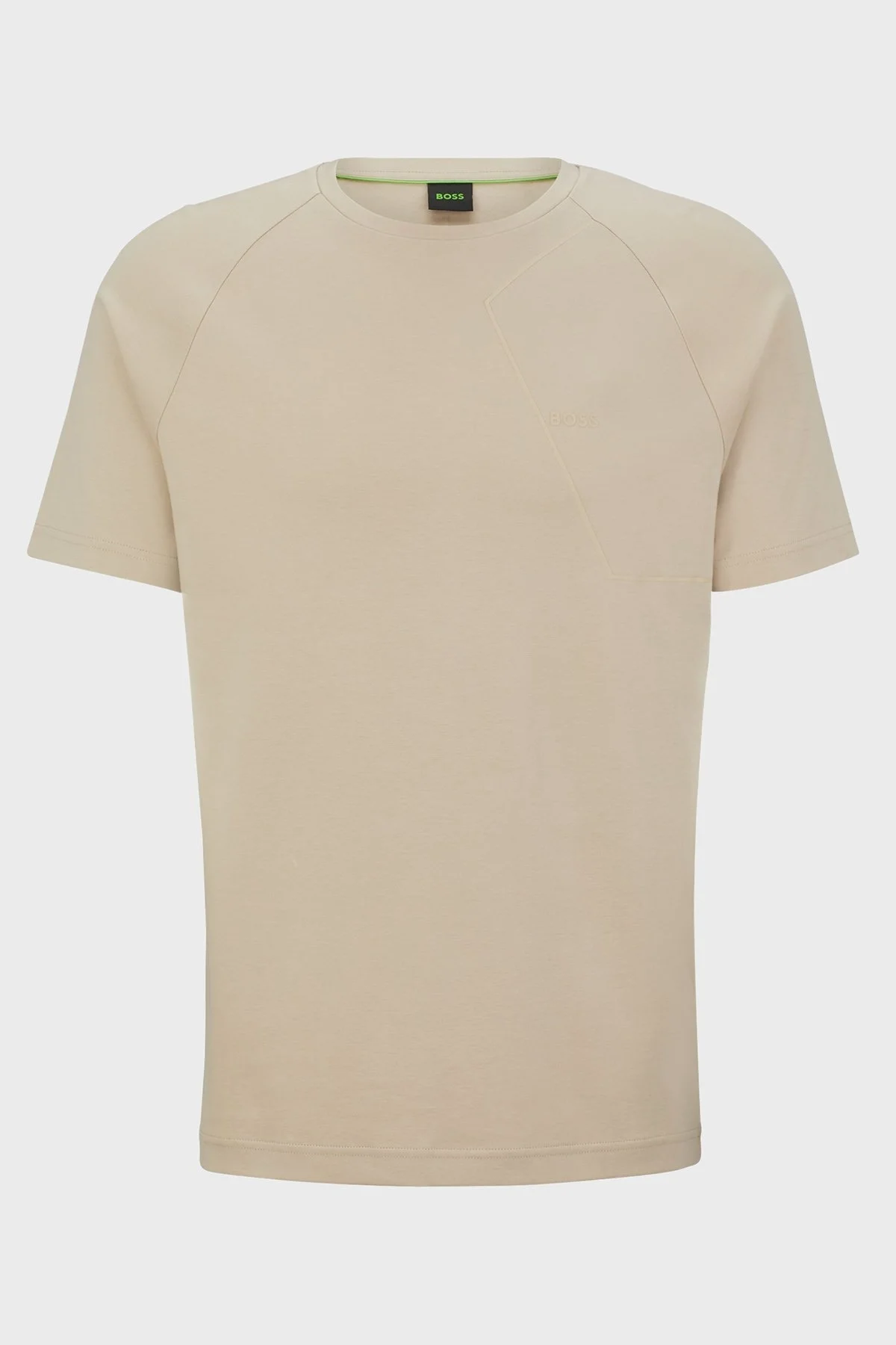 Boss % 100 Pamuk Regular Fit Bisiklet Yaka Erkek T Shirt 50494374 269 BEJ - 5