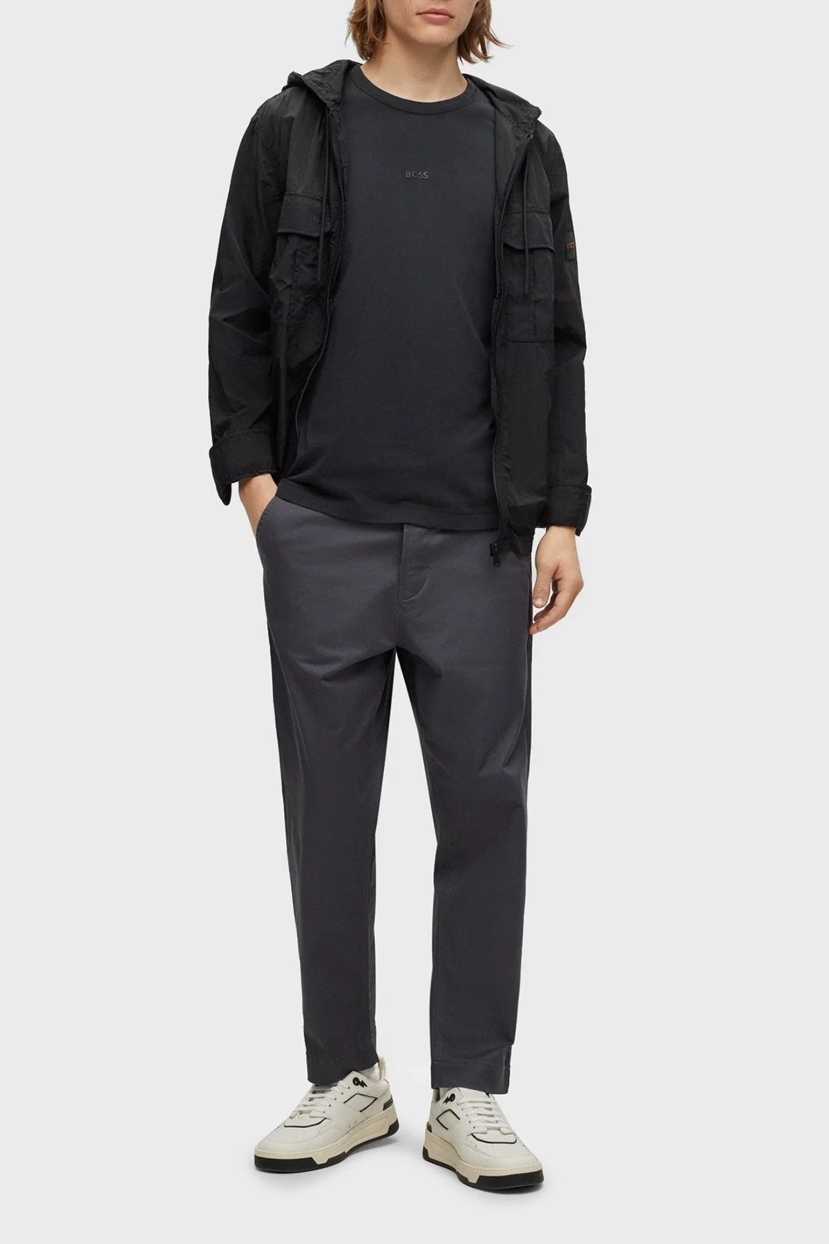 Boss % 100 Pamuk Regular Fit Bisiklet Yaka Erkek T Shirt 50502173 001 SİYAH - 3