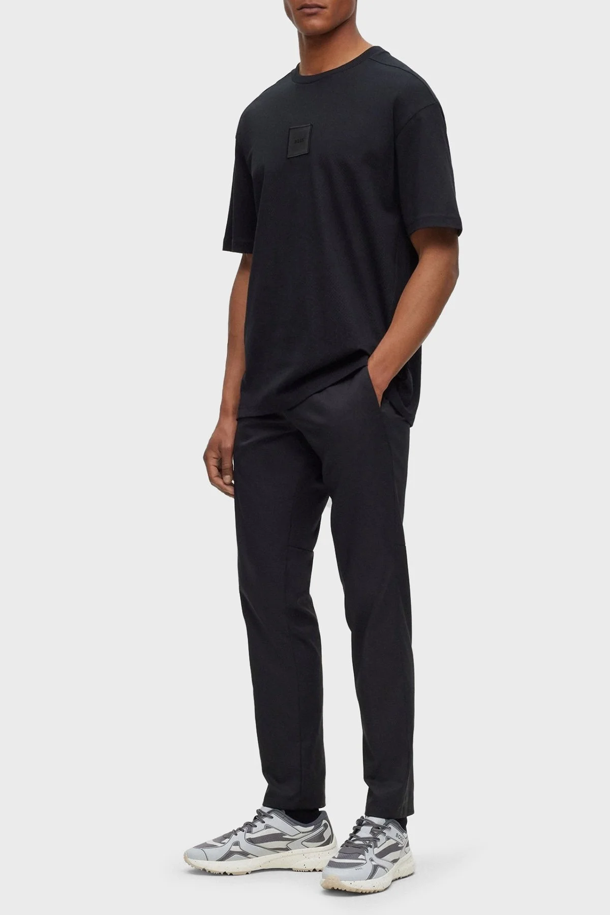 Boss % 100 Pamuk Regular Fit Bisiklet Yaka Erkek T Shirt 50503086 001 SİYAH - 3