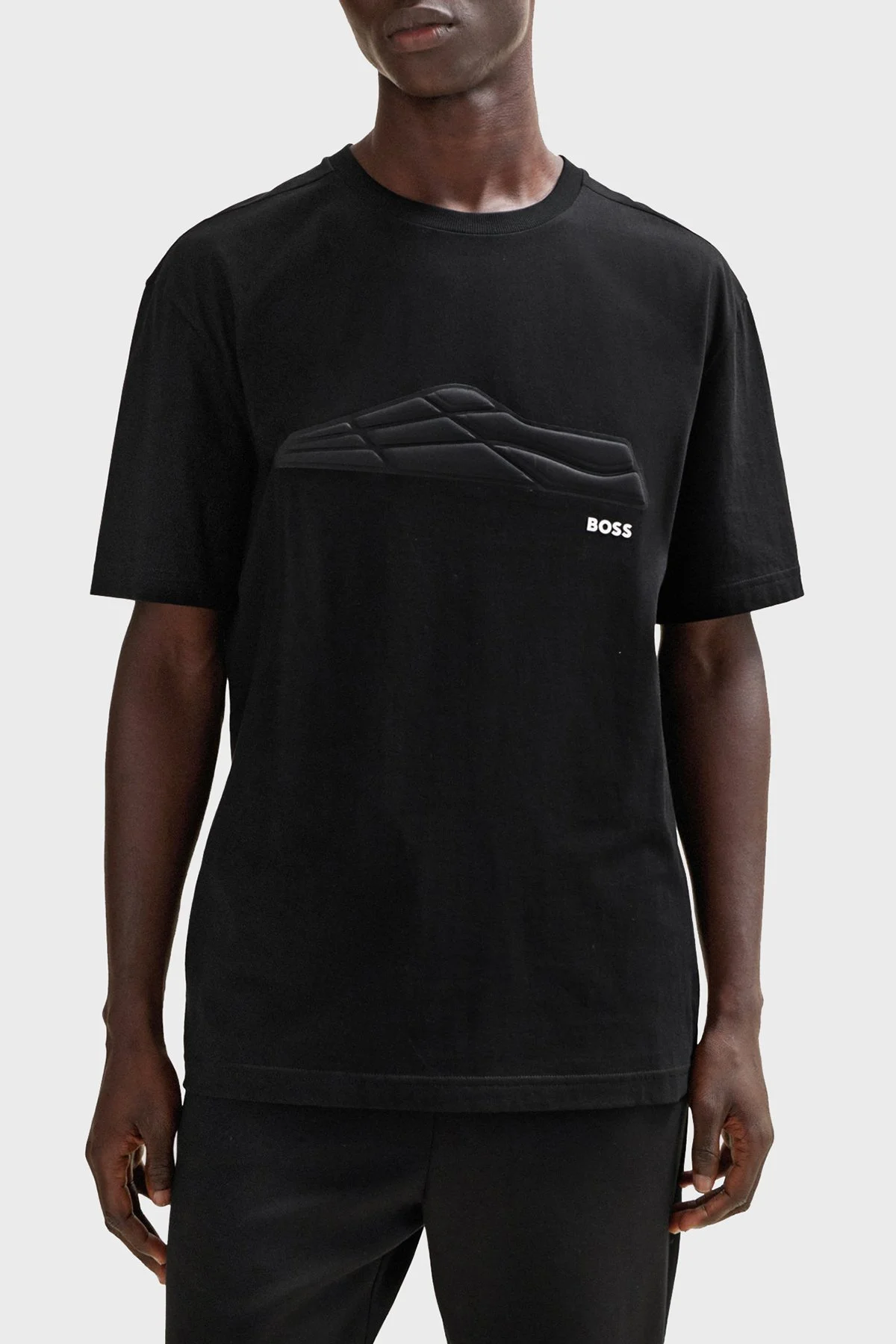 Boss % 100 Pamuk Regular Fit Bisiklet Yaka Erkek T Shirt 50506339 001 SİYAH - 1