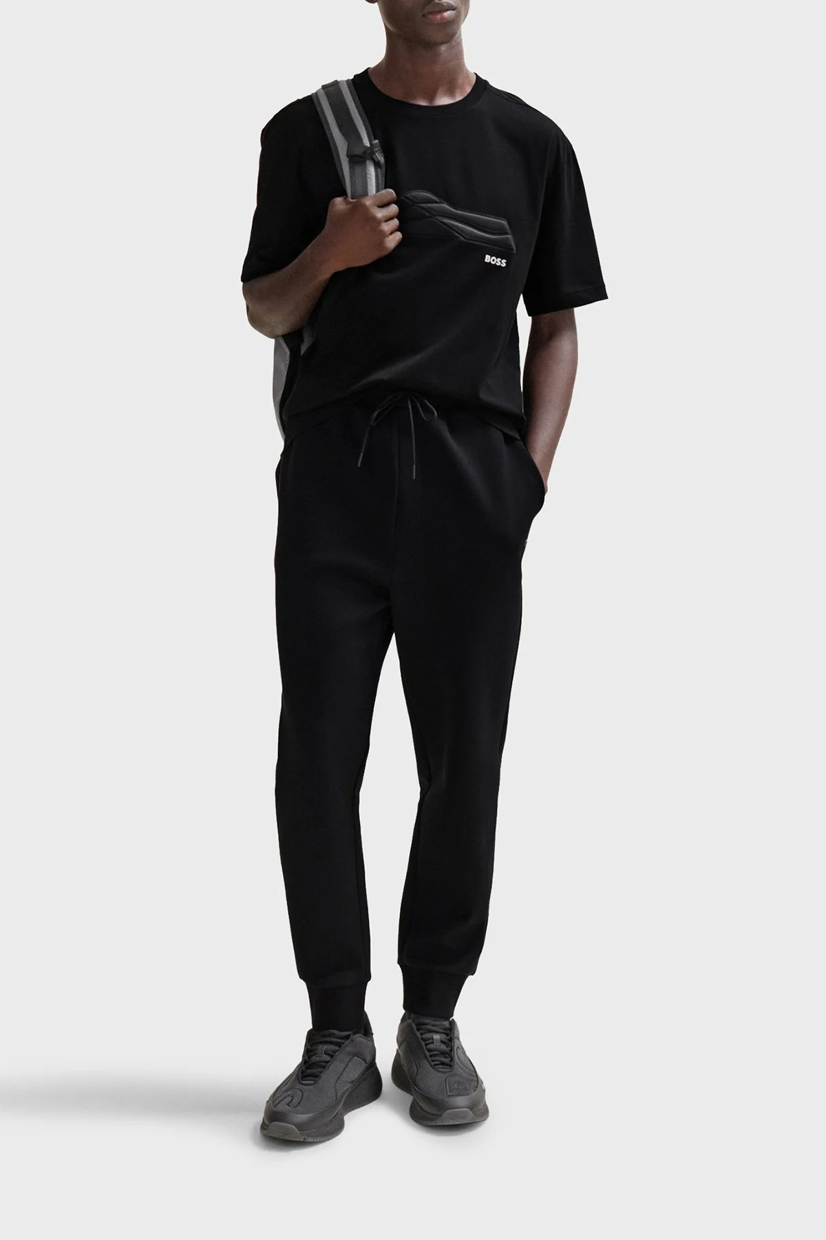 Boss % 100 Pamuk Regular Fit Bisiklet Yaka Erkek T Shirt 50506339 001 SİYAH - 2