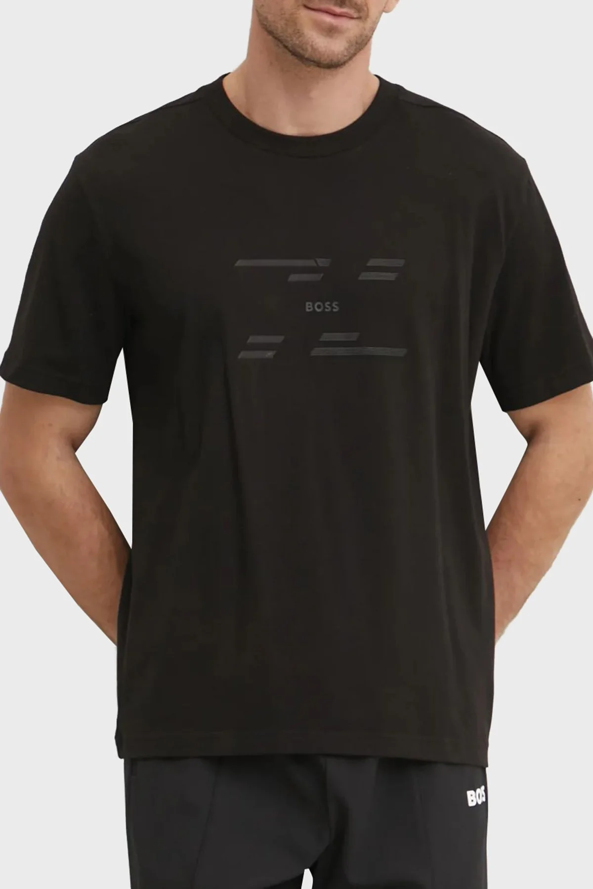 Boss % 100 Pamuk Regular Fit Bisiklet Yaka Erkek T Shirt 50530997 001 SİYAH - 1