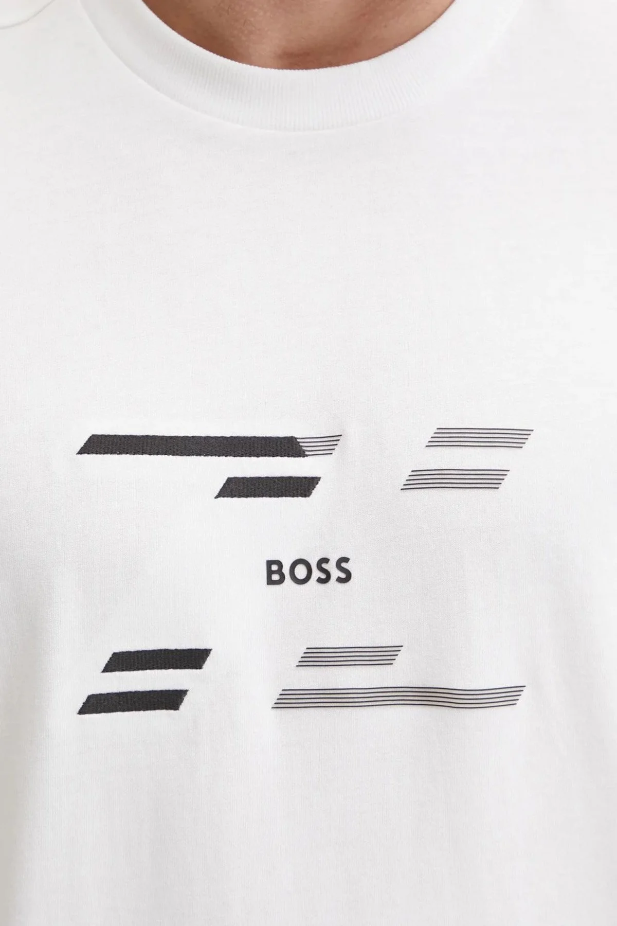 Boss % 100 Pamuk Regular Fit Bisiklet Yaka Erkek T Shirt 50530997 100 BEYAZ - 4