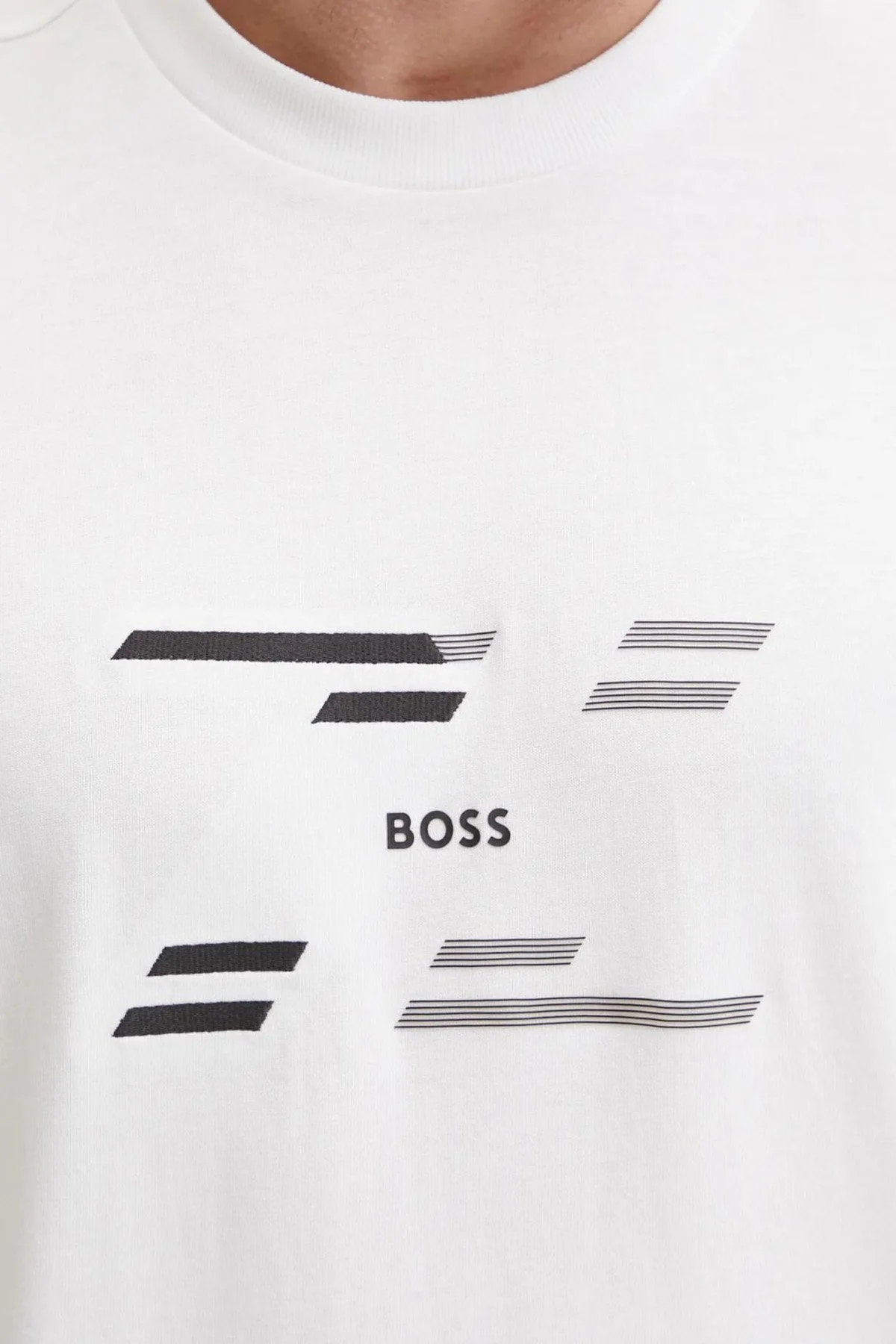 Boss % 100 Pamuk Regular Fit Bisiklet Yaka Erkek T Shirt 50530997 100 BEYAZ - 4