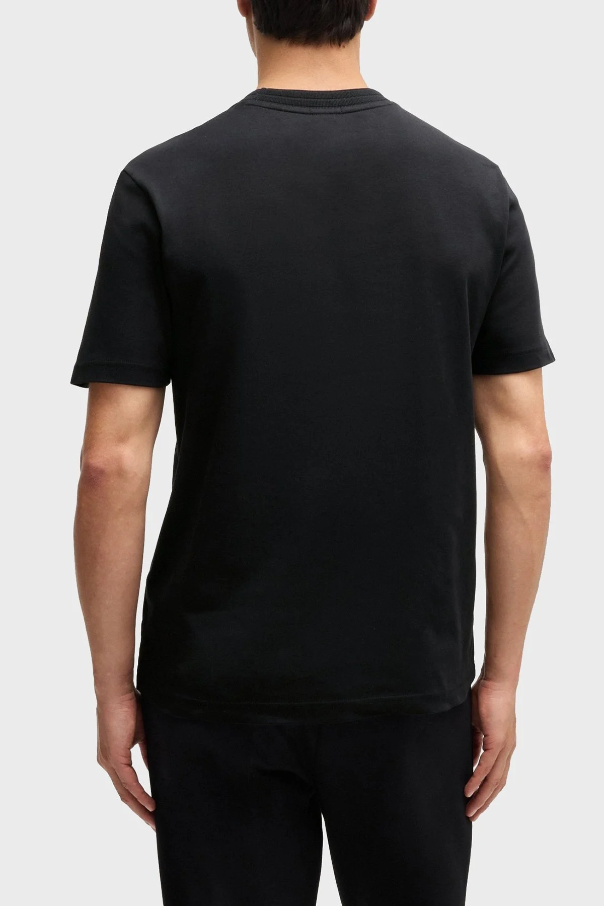 Boss % 100 Pamuk Regular Fit Bisiklet Yaka Erkek T Shirt 50531569 001 SİYAH - 3