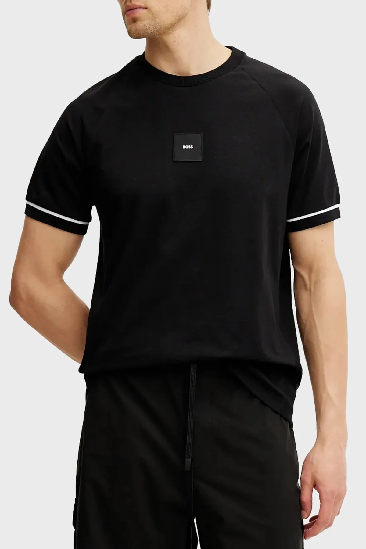 Boss % 100 Pamuk Regular Fit Bisiklet Yaka Erkek T Shirt 50537846 001 SİYAH - 5