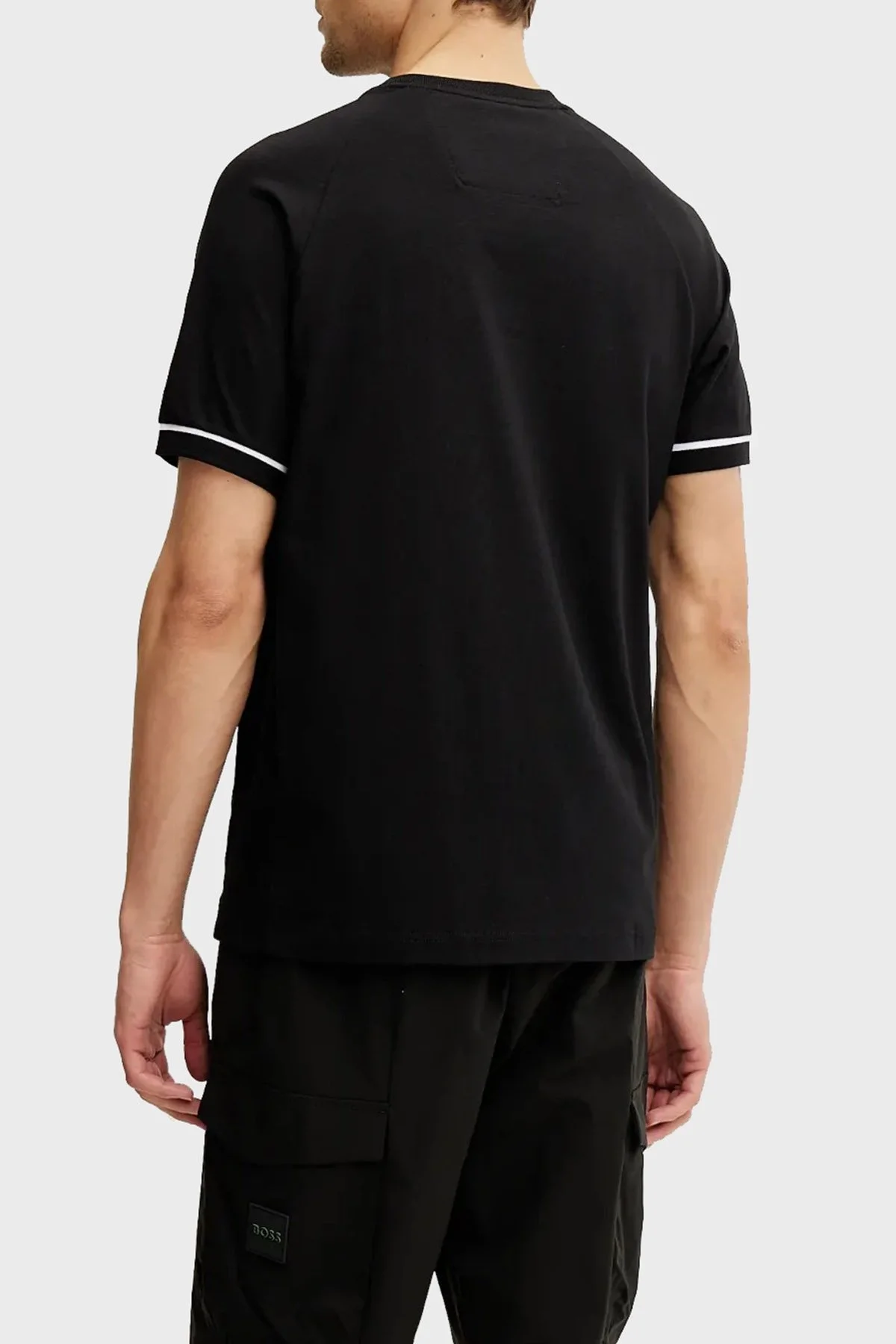Boss % 100 Pamuk Regular Fit Bisiklet Yaka Erkek T Shirt 50537846 001 SİYAH - 7