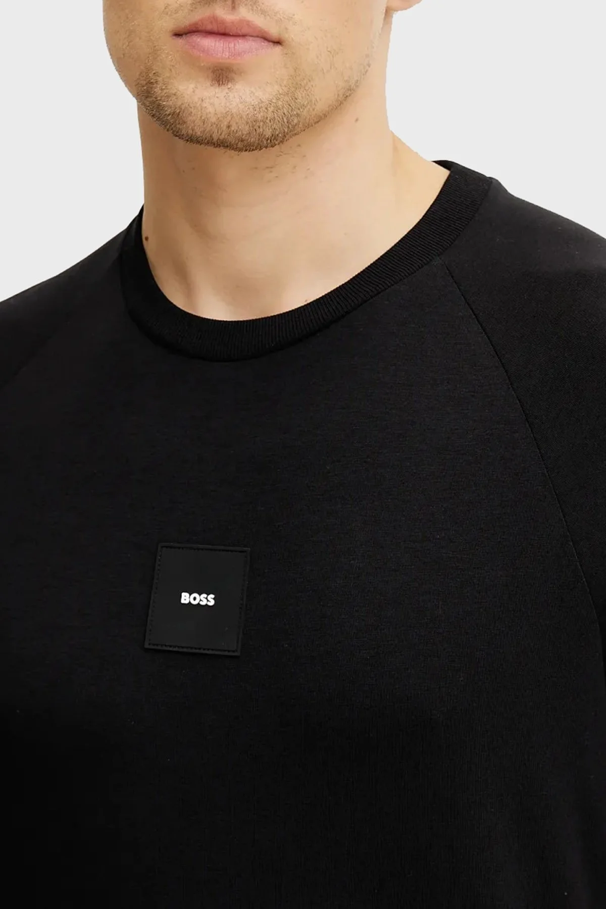 Boss % 100 Pamuk Regular Fit Bisiklet Yaka Erkek T Shirt 50537846 001 SİYAH - 8