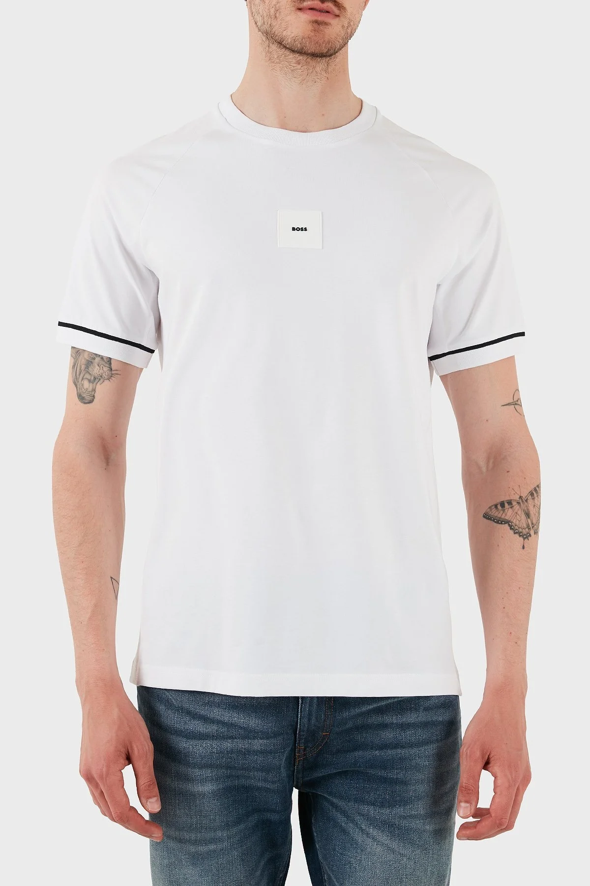 Boss % 100 Pamuk Regular Fit Bisiklet Yaka Erkek T Shirt 50537846 100 BEYAZ - 3