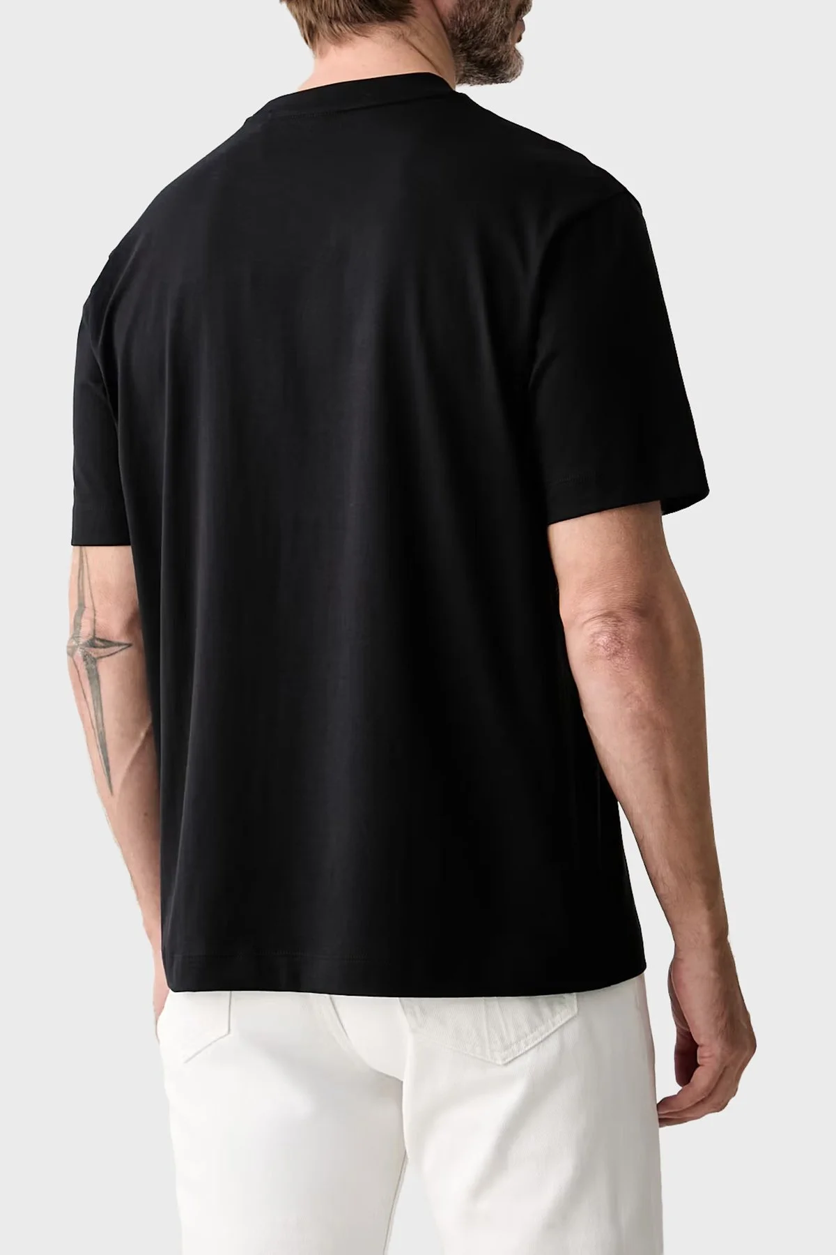 Boss % 100 Pamuk Regular Fit Bisiklet Yaka Erkek T Shirt 50565044 001 Siyah - 3