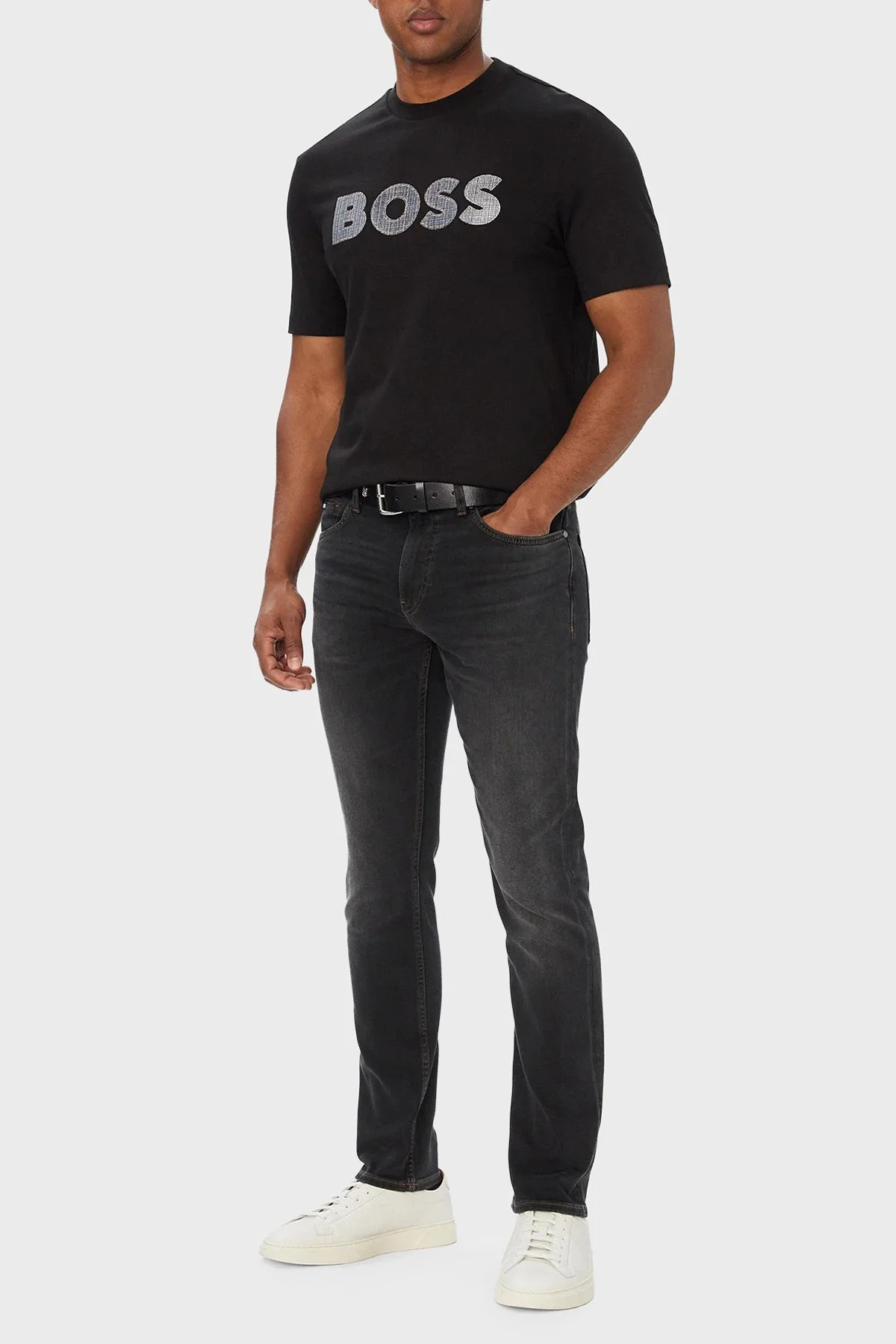 Boss % 100 Pamuk Regular Fit Bisiklet Yaka Erkek T Shirt 50565630 001 Siyah - 2