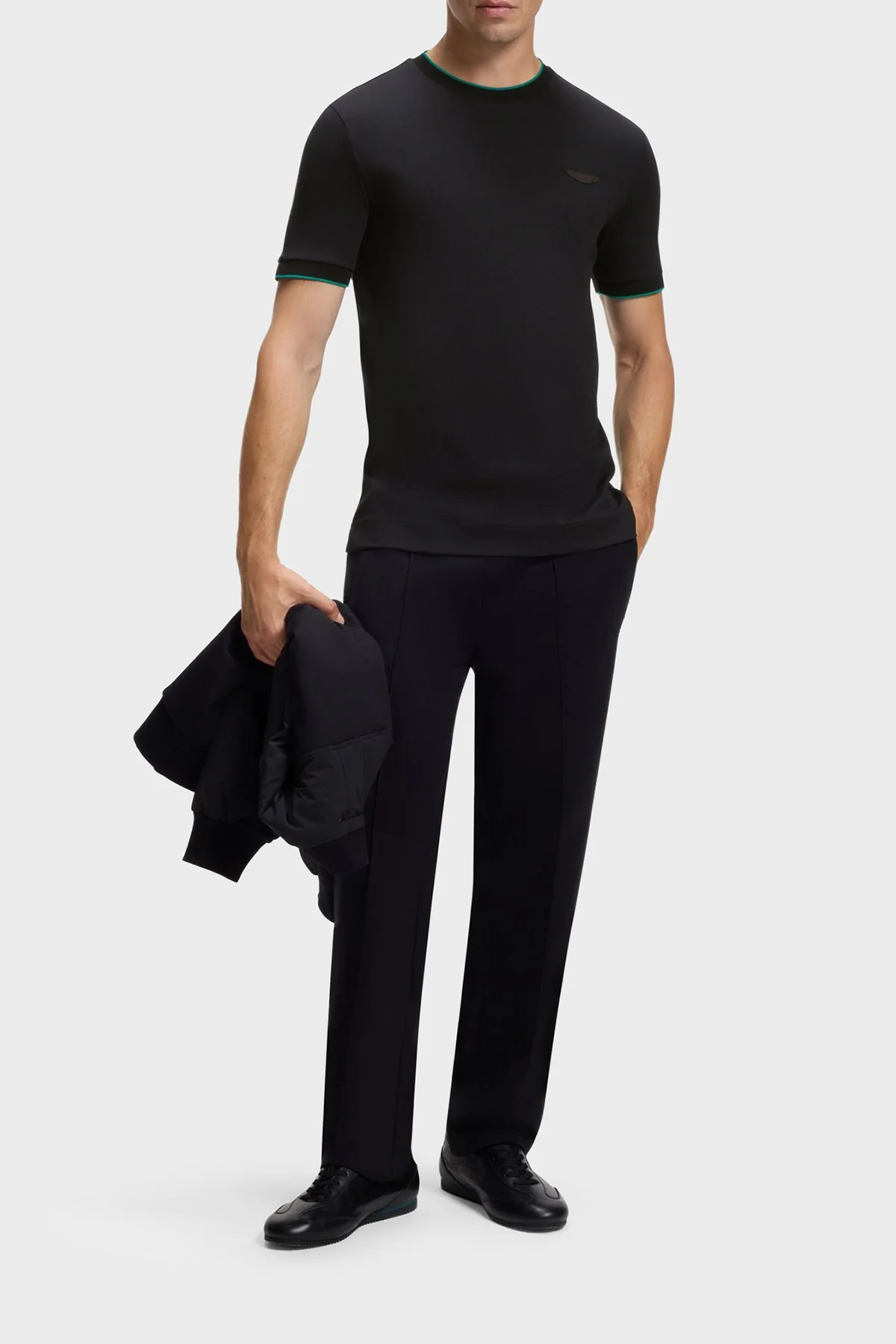 Boss % 100 Pamuk Regular Fit Bisiklet Yaka Erkek T Shirt 50575011 001 Siyah - 2