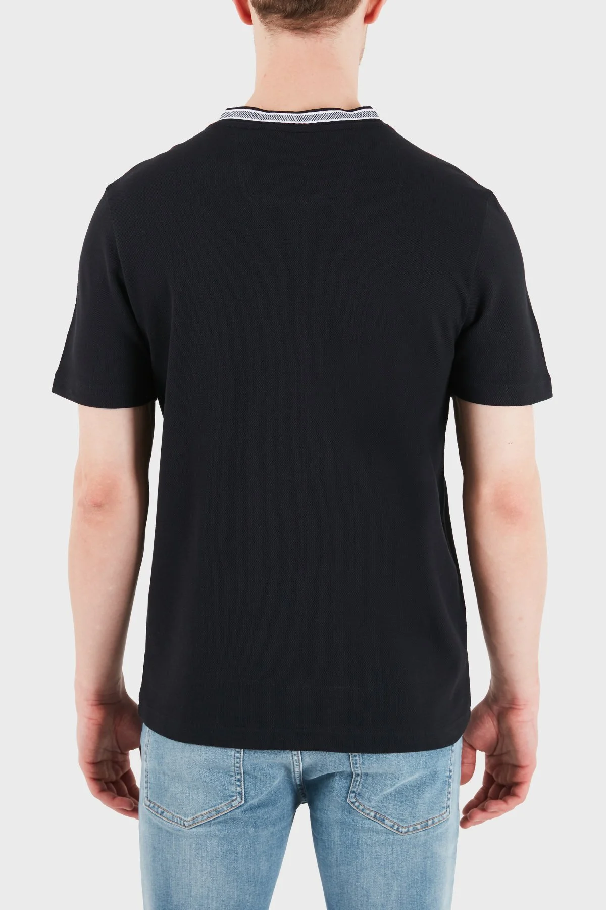 Boss % 100 Pamuk Regular Fit Bisiklet Yaka Erkek T Shirt 50575207 402 LACİVERT - 3