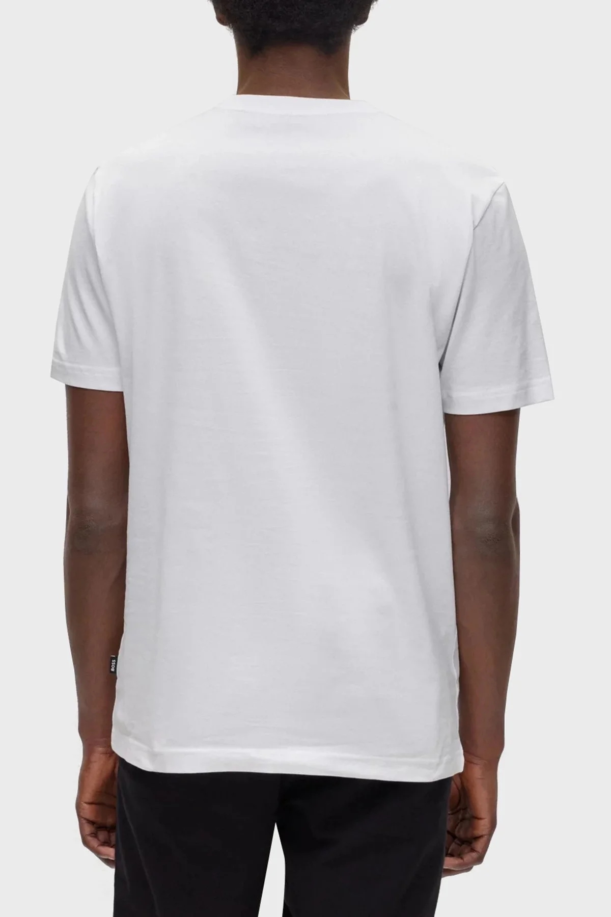 Boss % 100 Pamuk Regular Fit Bisiklet Yaka Kısa Kollu Erkek T Shirt 50485669 100 BEYAZ - 3