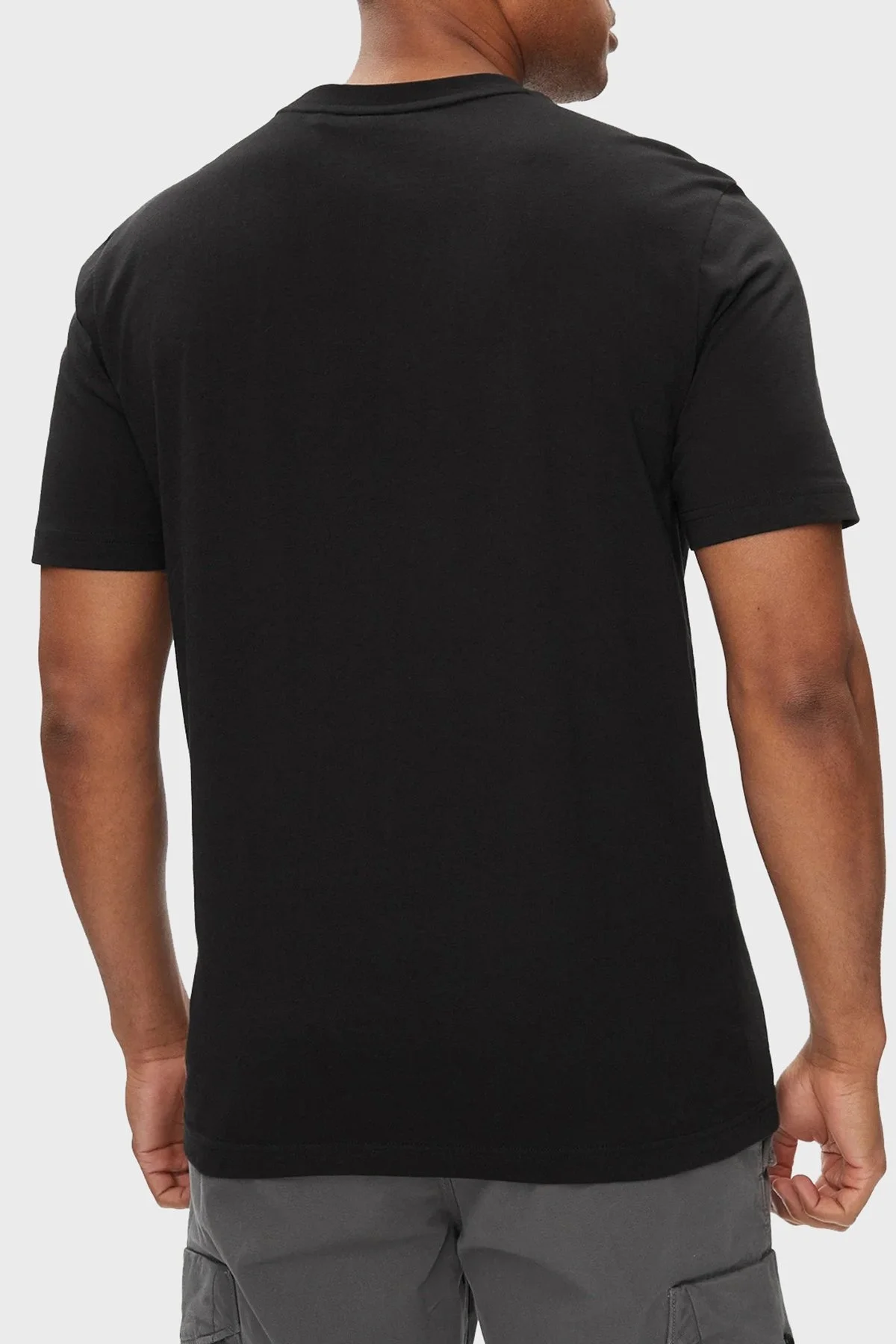 Boss % 100 Pamuk Regular Fit Bisiklet Yaka Logolu Erkek T Shirt 50515829 001 SİYAH - 3