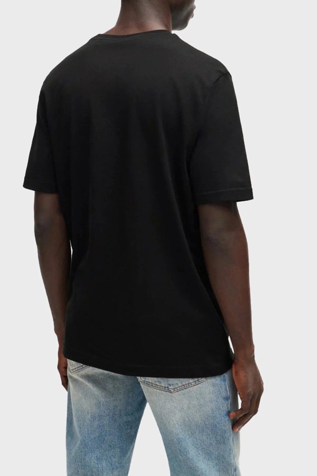 Boss % 100 Pamuk Regular Fit Bisiklet Yaka Logolu Erkek T Shirt 50515997 001 SİYAH - 3