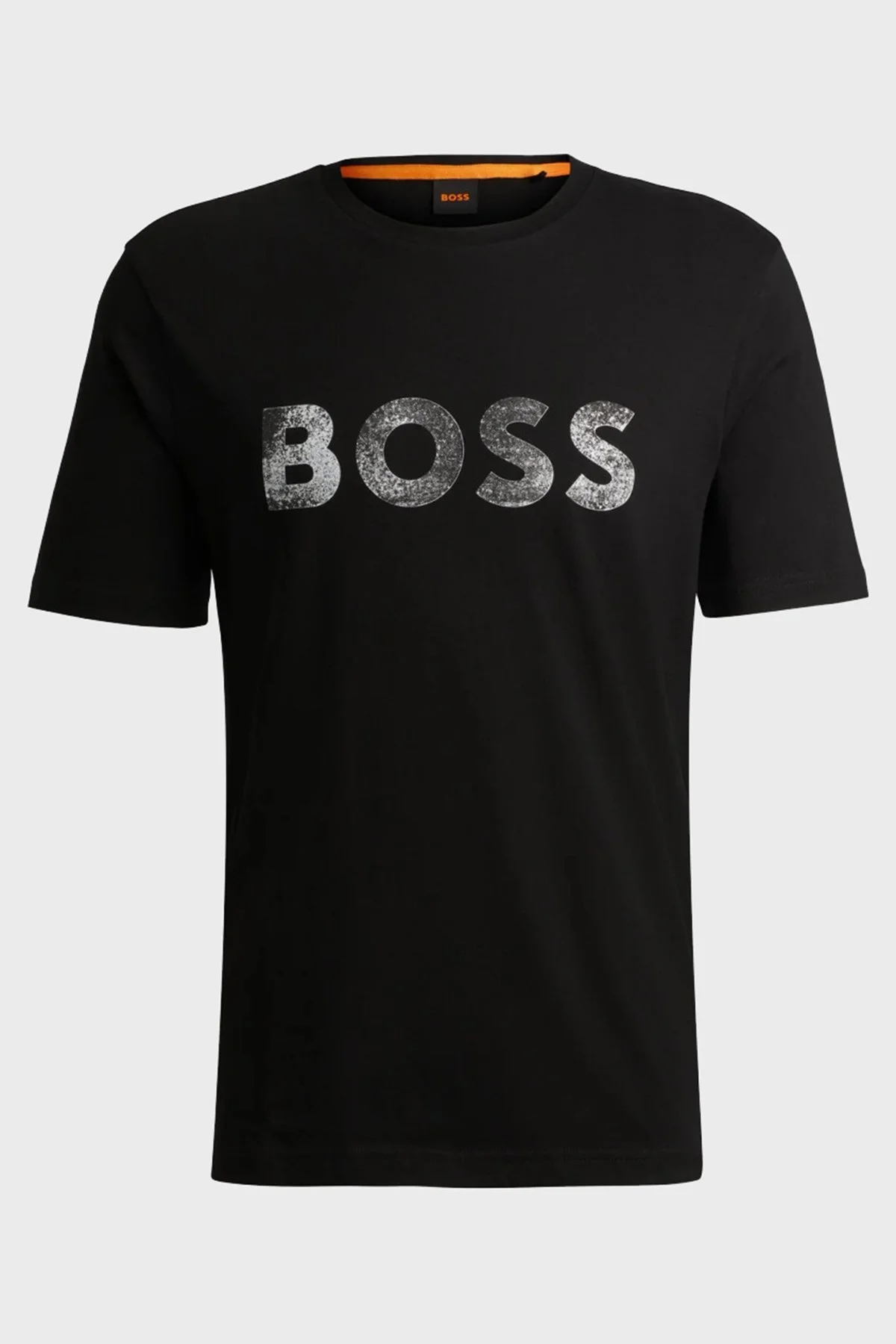 Boss % 100 Pamuk Regular Fit Bisiklet Yaka Logolu Erkek T Shirt 50515997 001 SİYAH - 4