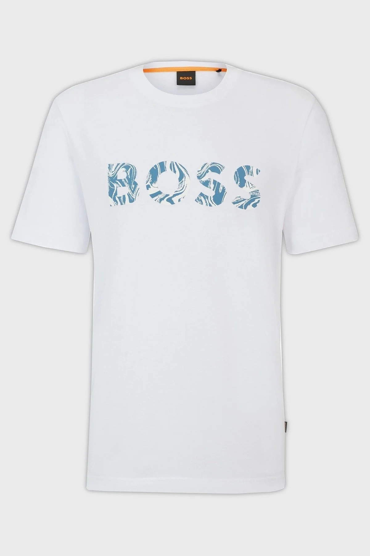 Boss % 100 Pamuk Regular Fit Bisiklet Yaka Logolu Erkek T Shirt 50515997 100 BEYAZ - 5