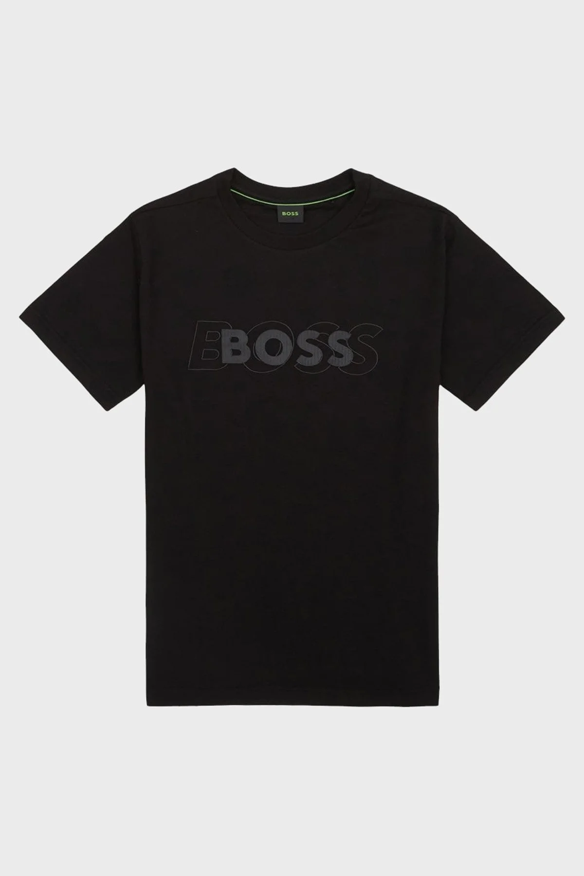 Boss % 100 Pamuk Regular Fit Bisiklet Yaka Logolu Erkek T Shirt 50531271 001 SİYAH - 5