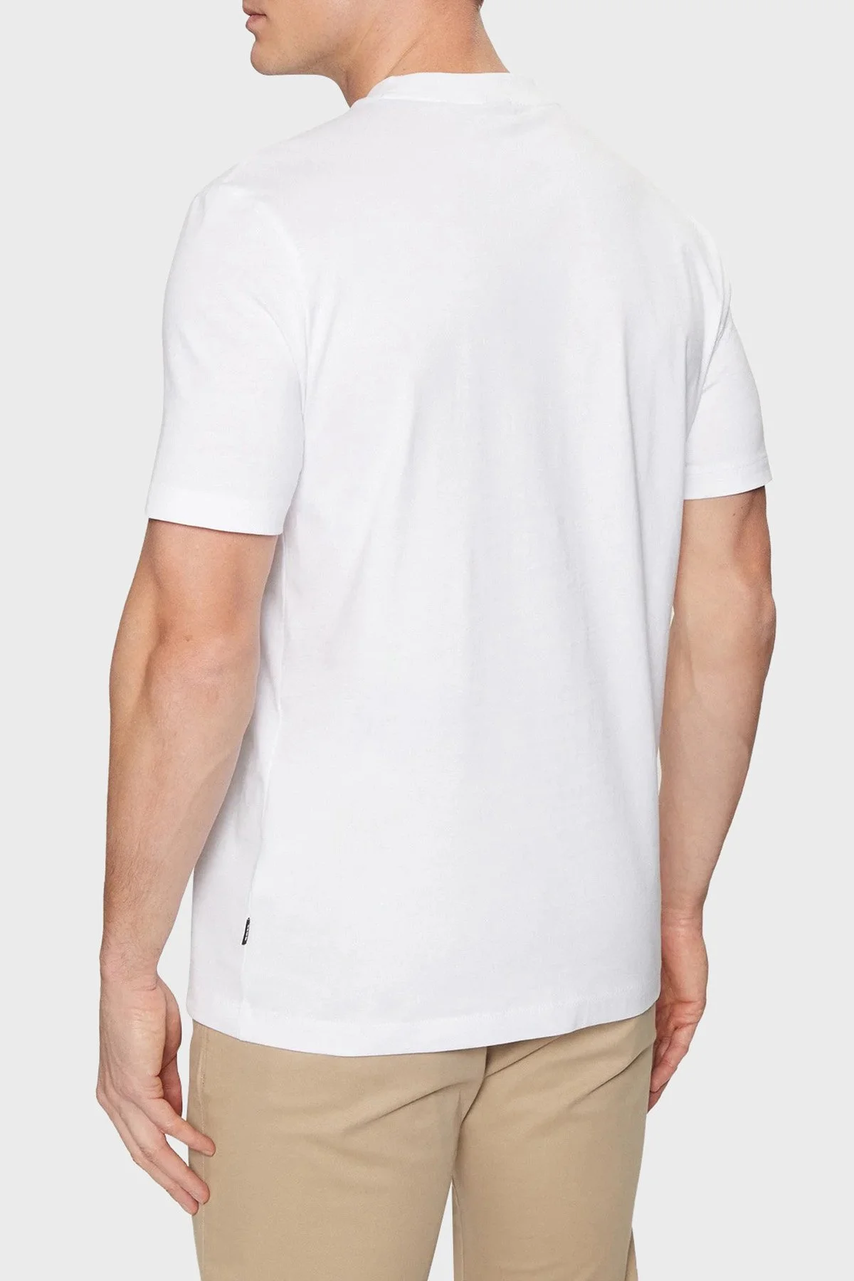 Boss % 100 Pamuk Regular Fit Bisiklet Yaka Logolu Erkek T Shirt 50531309 100 BEYAZ - 3