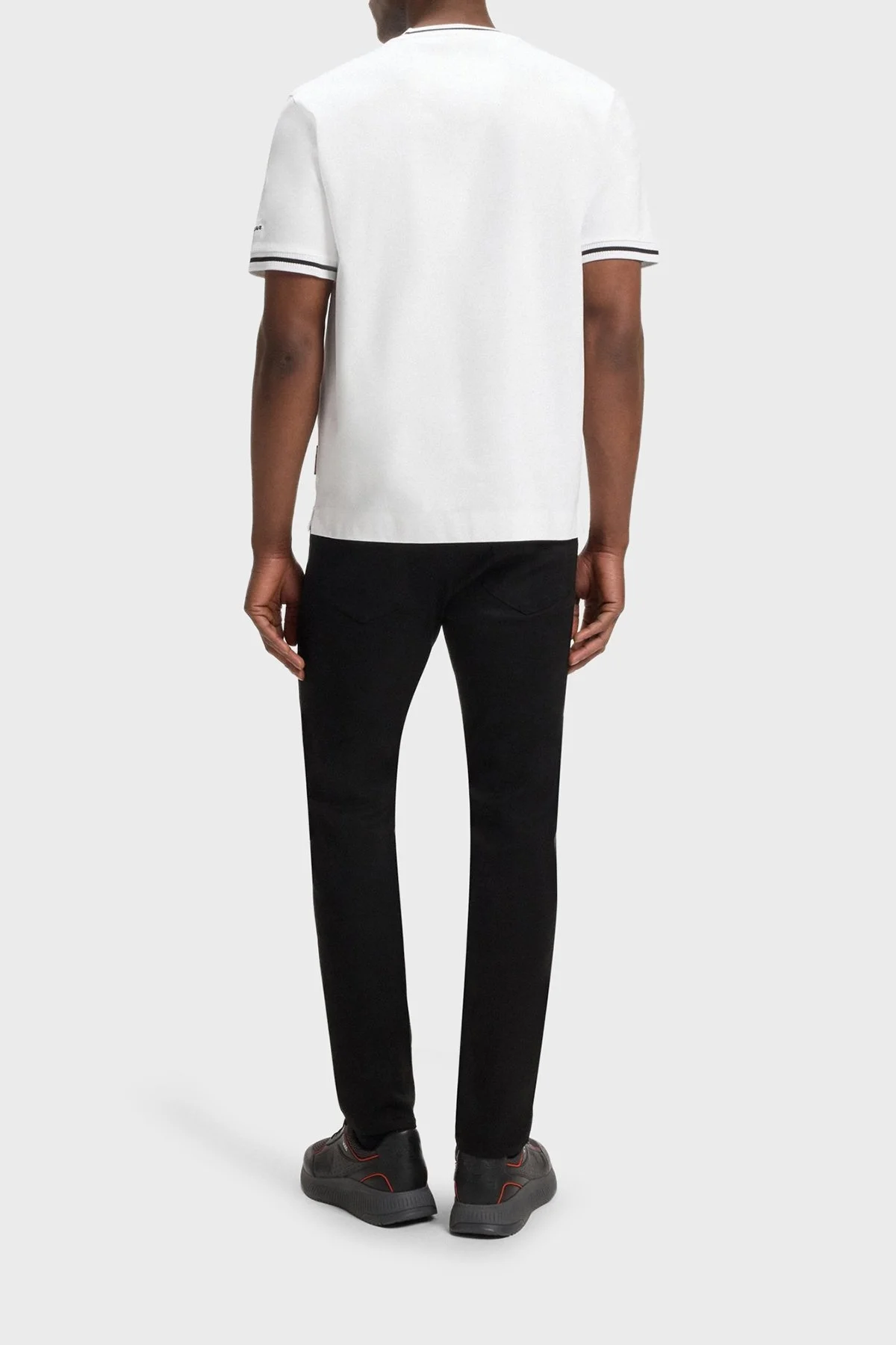 Boss % 100 Pamuk Regular Fit Bisiklet Yaka Logolu Erkek T Shirt 50543341 100 BEYAZ - 3