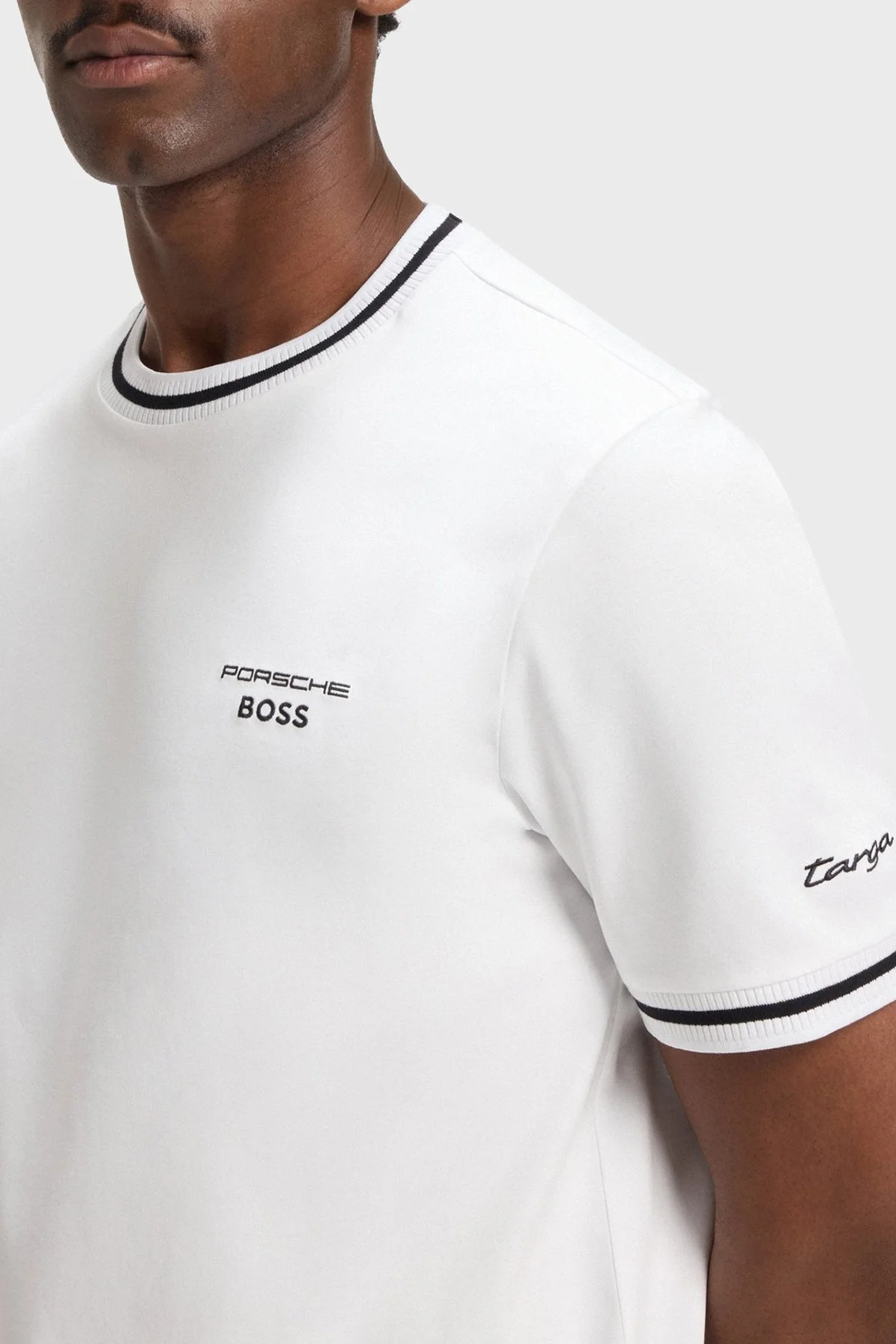 Boss % 100 Pamuk Regular Fit Bisiklet Yaka Logolu Erkek T Shirt 50543341 100 BEYAZ - 4