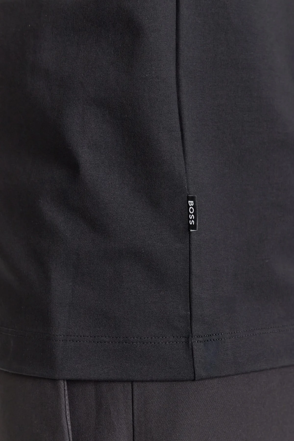 Boss % 100 Pamuk Regular Fit Bisiklet Yaka Logolu Erkek T Shirt 50543901 001 SİYAH - 5