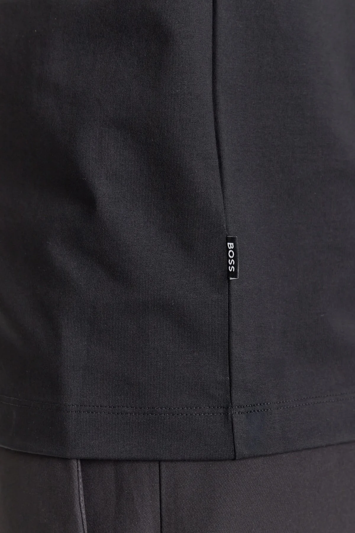 Boss % 100 Pamuk Regular Fit Bisiklet Yaka Logolu Erkek T Shirt 50543901 001 SİYAH - 5
