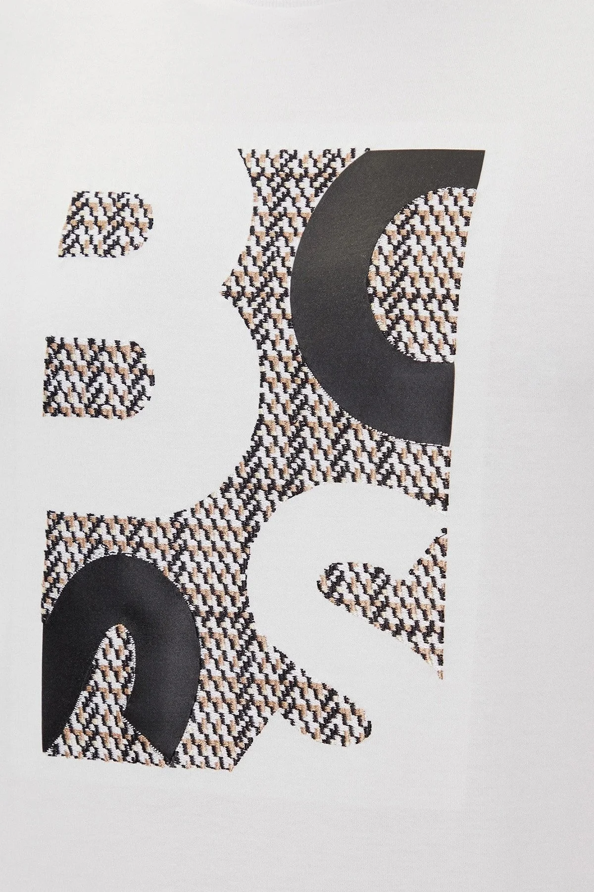 Boss % 100 Pamuk Regular Fit Bisiklet Yaka Logolu Erkek T Shirt 50543901 100 BEYAZ - 4