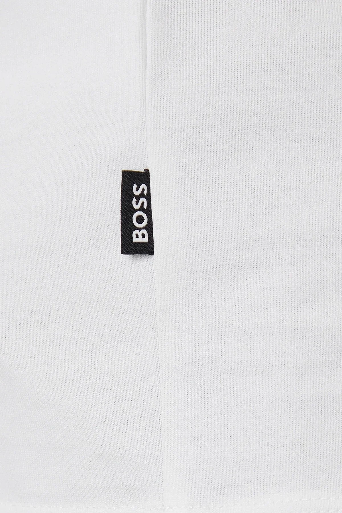 Boss % 100 Pamuk Regular Fit Bisiklet Yaka Logolu Erkek T Shirt 50543901 100 BEYAZ - 5