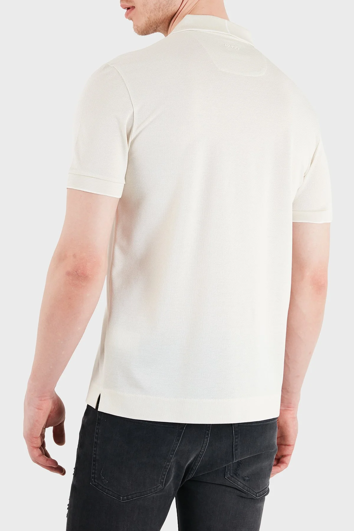 Boss % 100 Pamuk Regular Fit Düğmeli Erkek Polo 50566650 118 BEJ - 3
