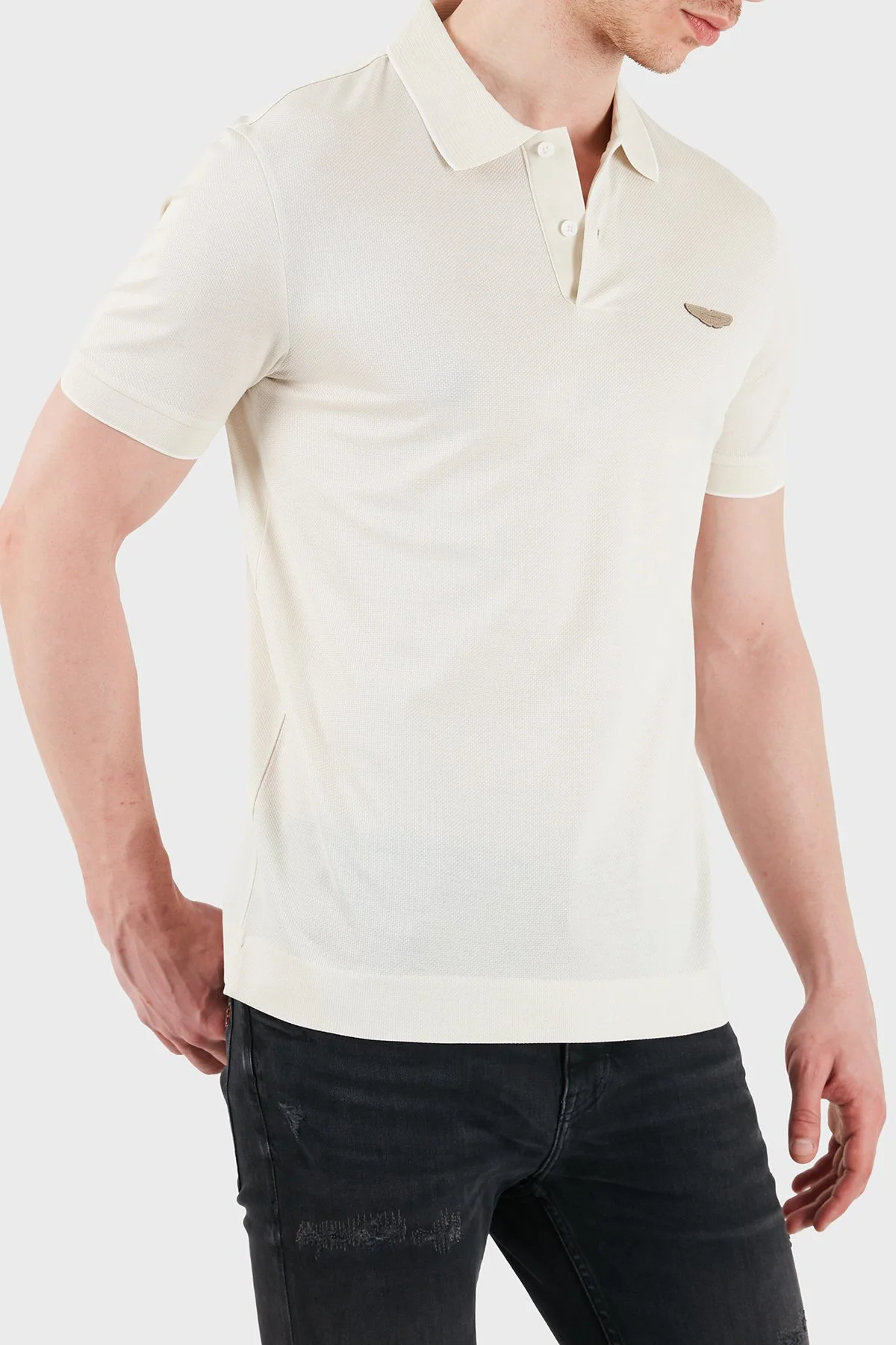 Boss % 100 Pamuk Regular Fit Düğmeli Erkek Polo 50566650 118 BEJ - 5
