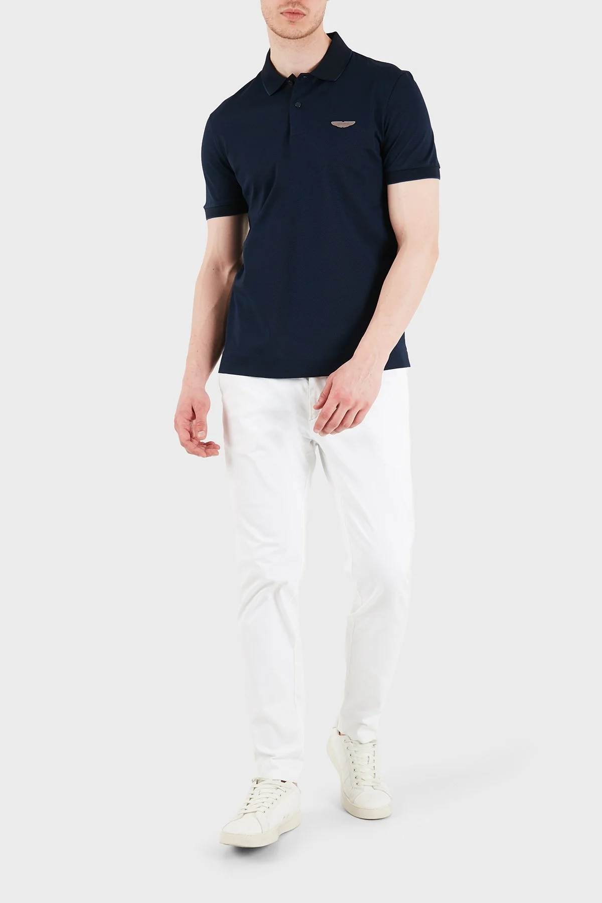 Boss % 100 Pamuk Regular Fit Düğmeli Erkek Polo 50566650 404 LACİVERT - 2