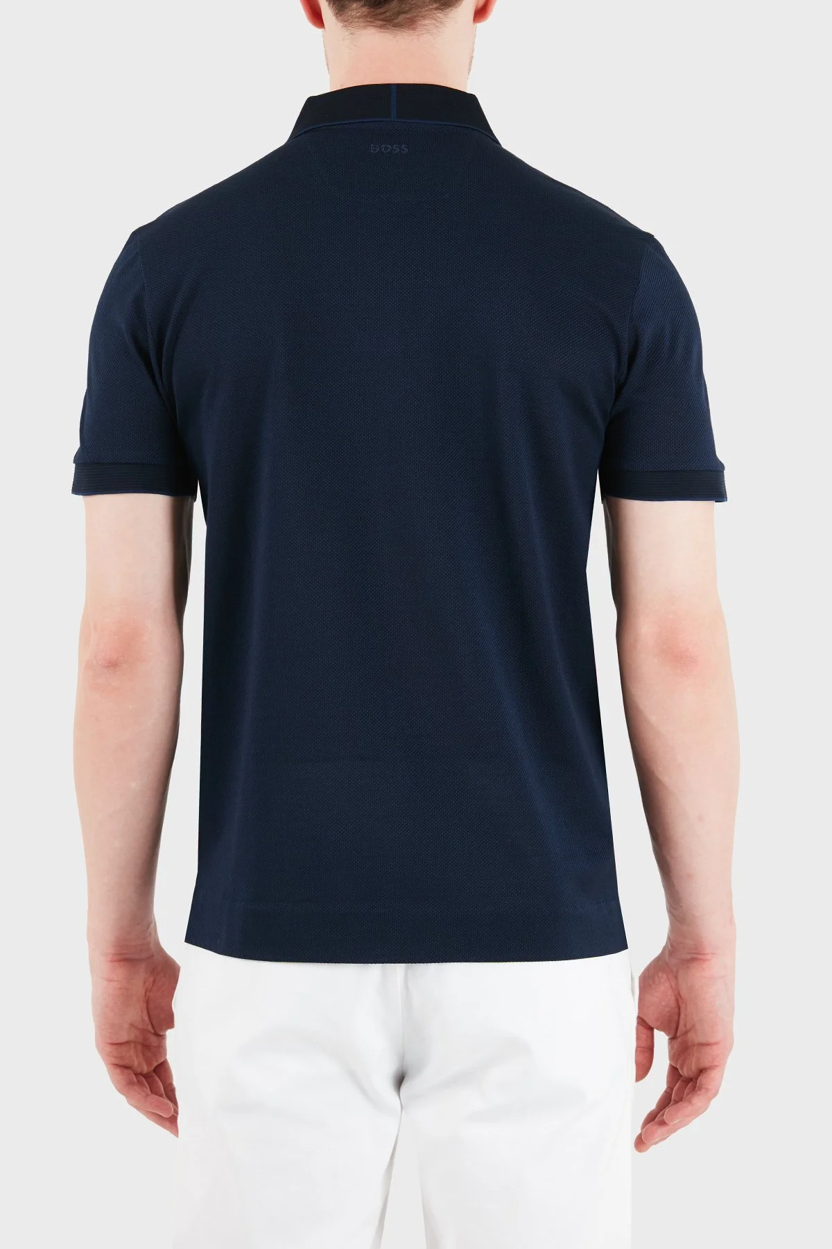 Boss % 100 Pamuk Regular Fit Düğmeli Erkek Polo 50566650 404 LACİVERT - 3