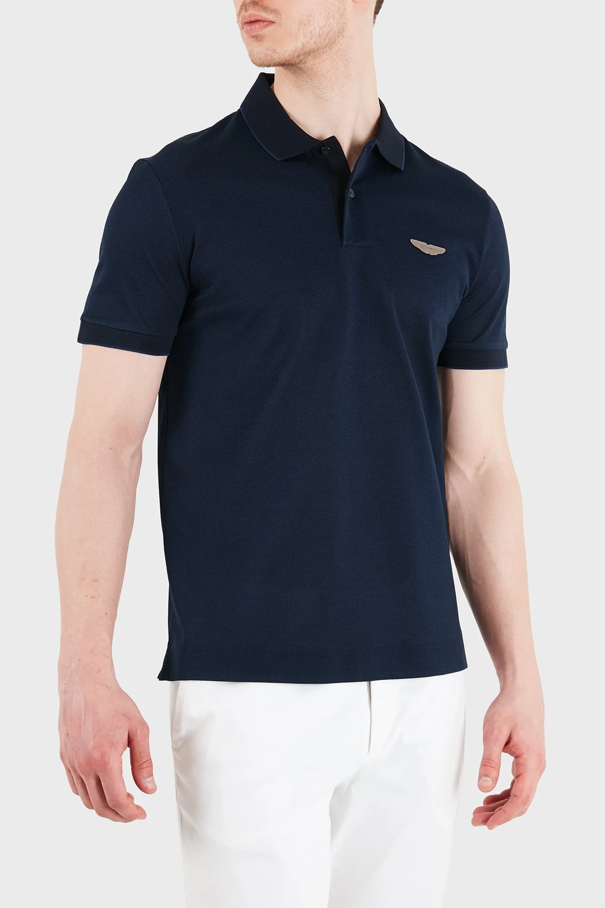Boss % 100 Pamuk Regular Fit Düğmeli Erkek Polo 50566650 404 LACİVERT - 5