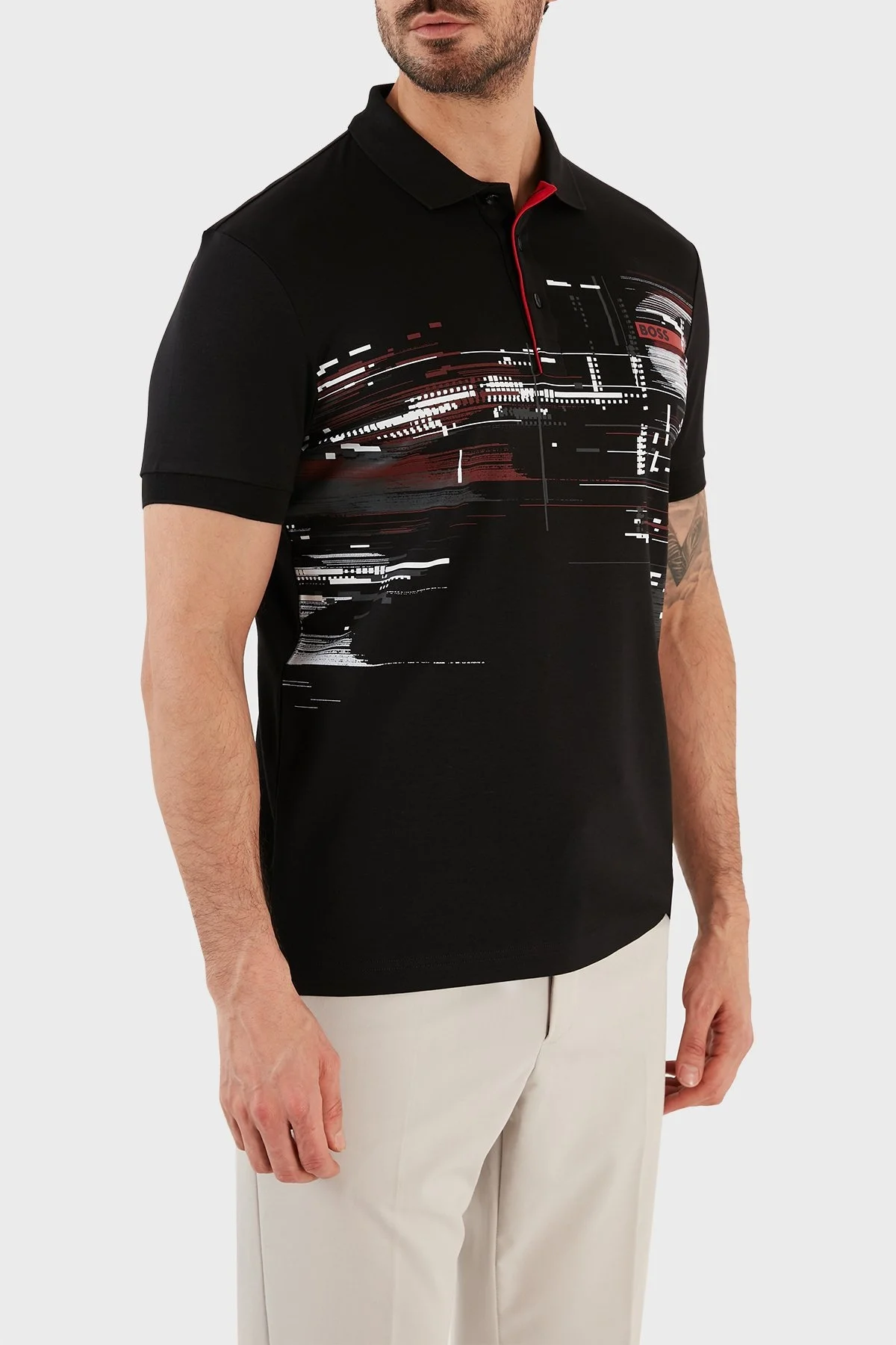 Boss % 100 Pamuk Regular Fit Düğmeli Erkek Polo T Shirt 50483226 001 SİYAH - 2