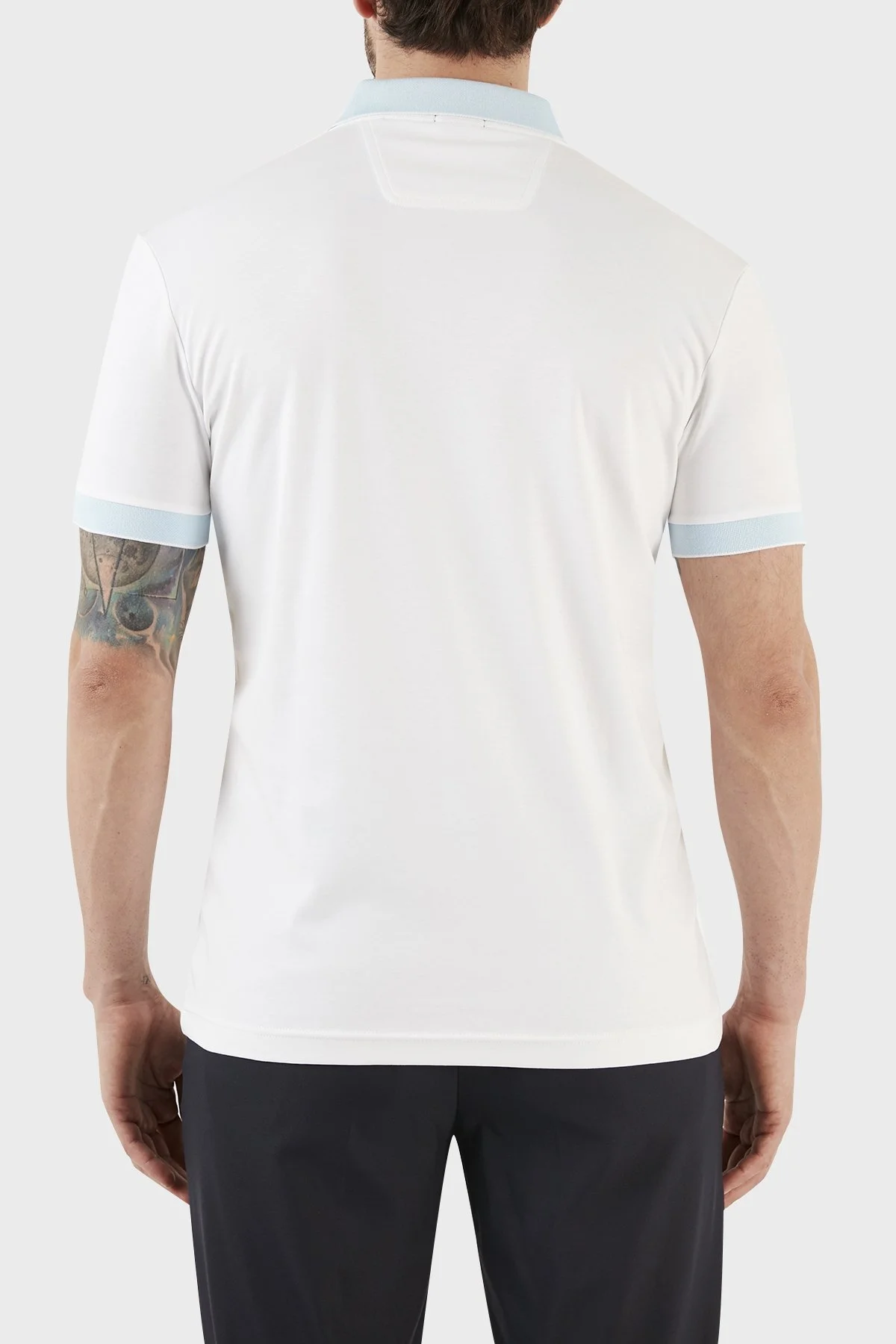 Boss % 100 Pamuk Regular Fit Düğmeli Erkek Polo T Shirt 50488259 100 BEYAZ - 6