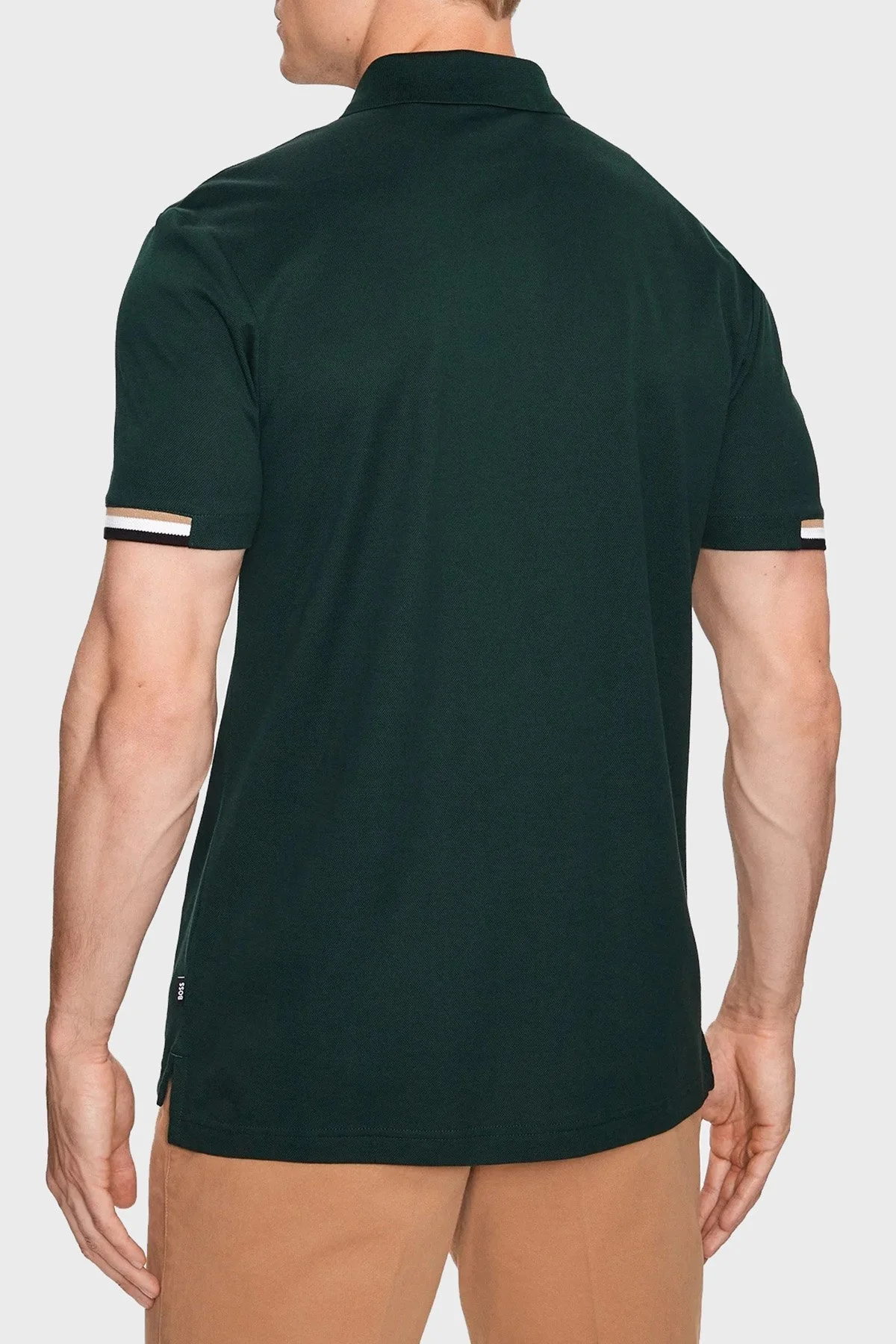 Boss % 100 Pamuk Regular Fit Düğmeli Erkek Polo Yaka T Shirt 50467113 350 YEŞİL - 2