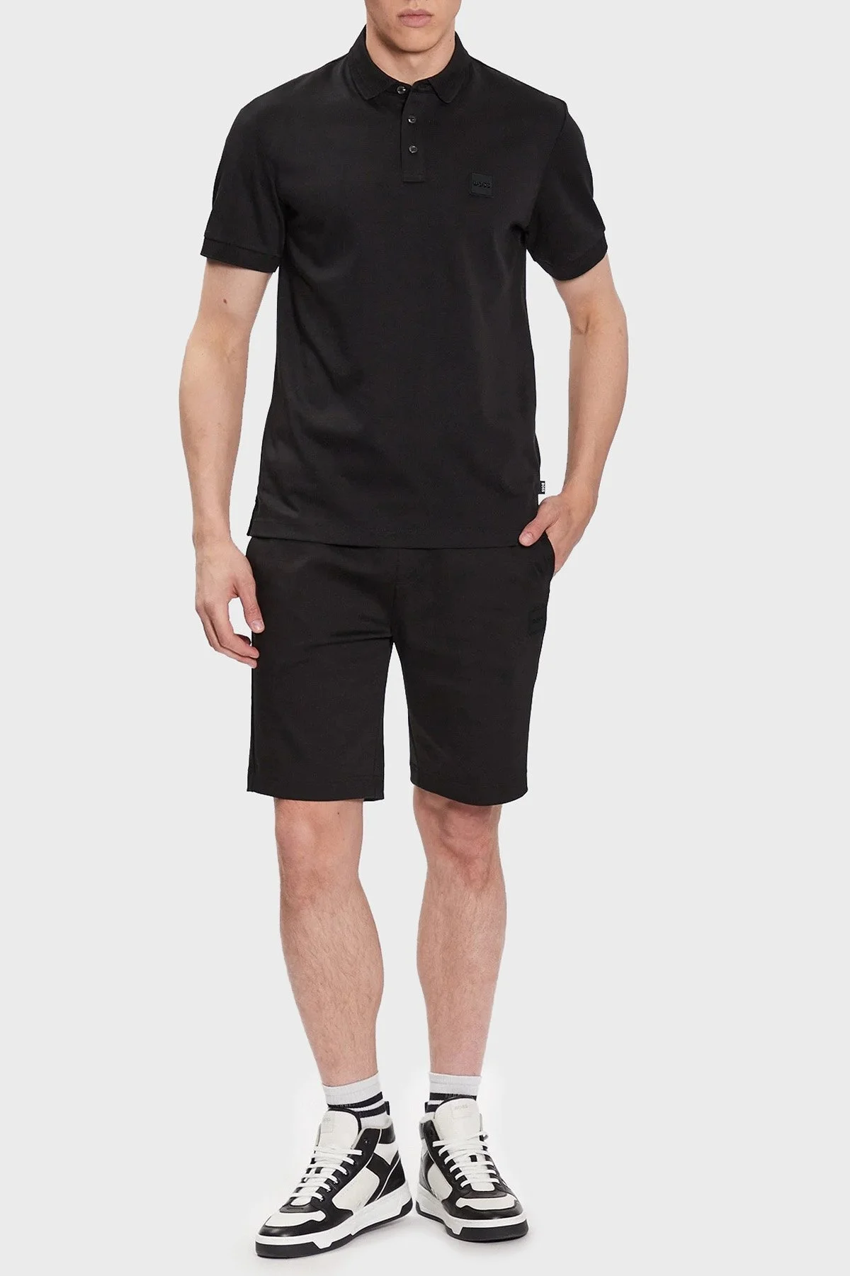 Boss % 100 Pamuk Regular Fit Düğmeli Erkek Polo Yaka T Shirt 50486953 001 SİYAH - 3