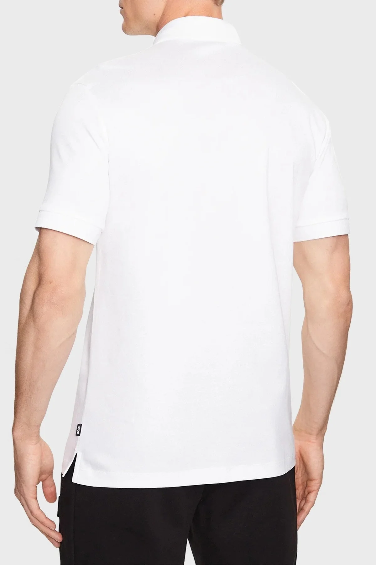 Boss % 100 Pamuk Regular Fit Düğmeli Erkek Polo Yaka T Shirt 50486953 100 BEYAZ - 2