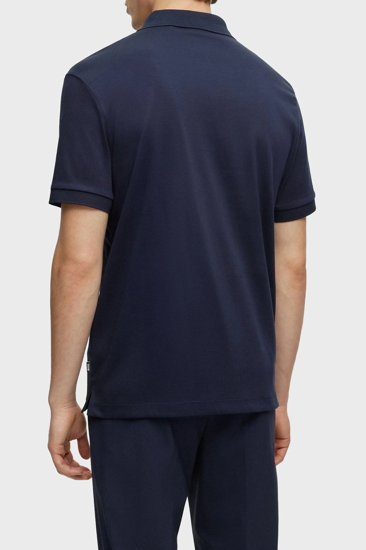Boss % 100 Pamuk Regular Fit Düğmeli Erkek Polo Yaka T Shirt 50486953 404 LACİVERT - 2