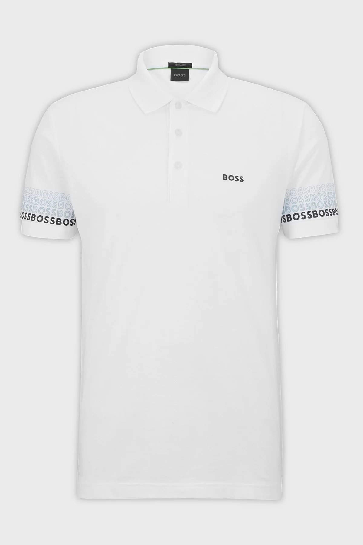Boss % 100 Pamuk Regular Fit Düğmeli Erkek Polo Yaka T Shirt 50488293 100 BEYAZ - 4