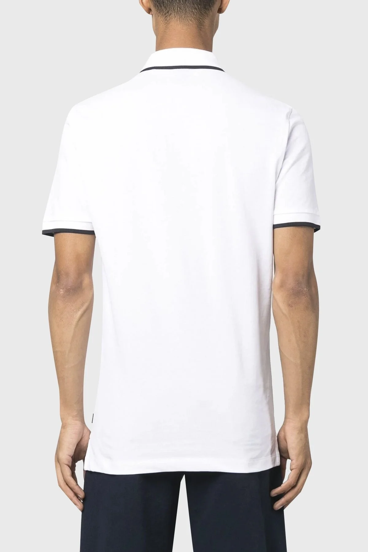 Boss % 100 Pamuk Regular Fit Düğmeli Erkek Polo Yaka T Shirt 50494697 100 BEYAZ - 3