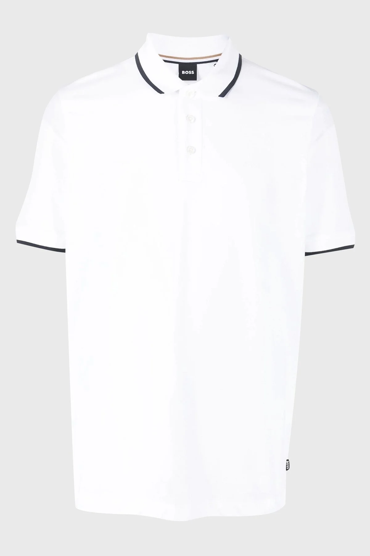 Boss % 100 Pamuk Regular Fit Düğmeli Erkek Polo Yaka T Shirt 50494697 100 BEYAZ - 5