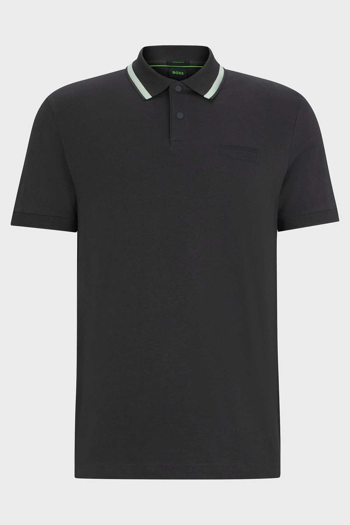 Boss % 100 Pamuk Regular Fit Düğmeli Erkek Polo Yaka T Shirt 50512931 016 ANTRASİT - 5