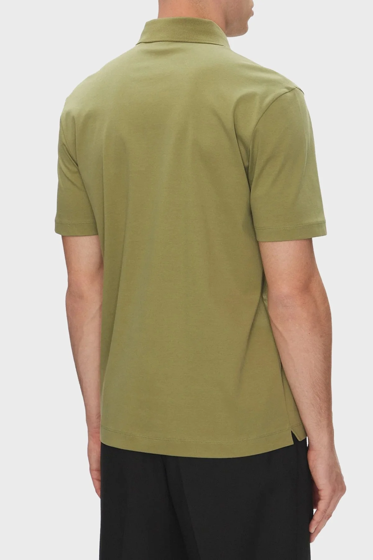 Boss % 100 Pamuk Regular Fit Düğmeli Erkek Polo Yaka T Shirt 50520297 311 HAKİ - 8