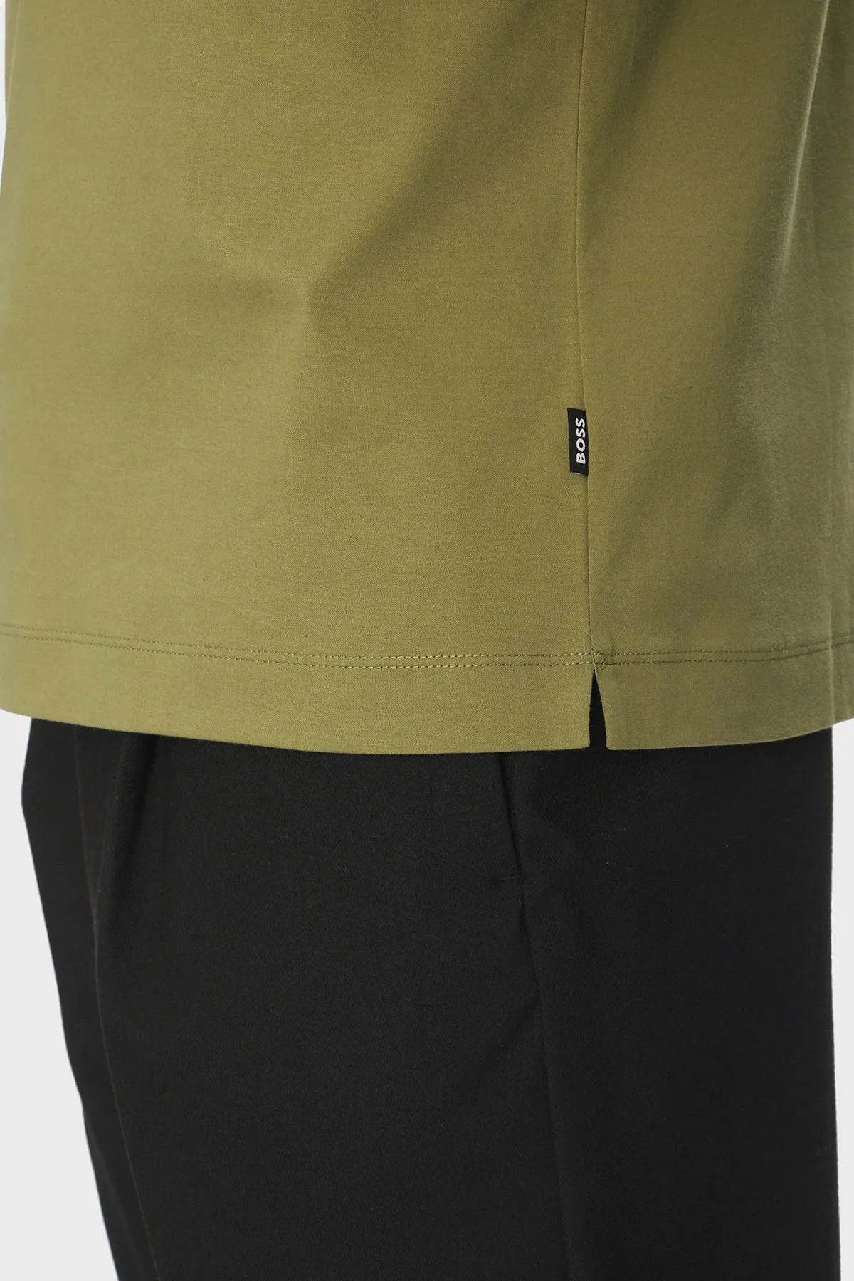 Boss % 100 Pamuk Regular Fit Düğmeli Erkek Polo Yaka T Shirt 50520297 311 HAKİ - 5