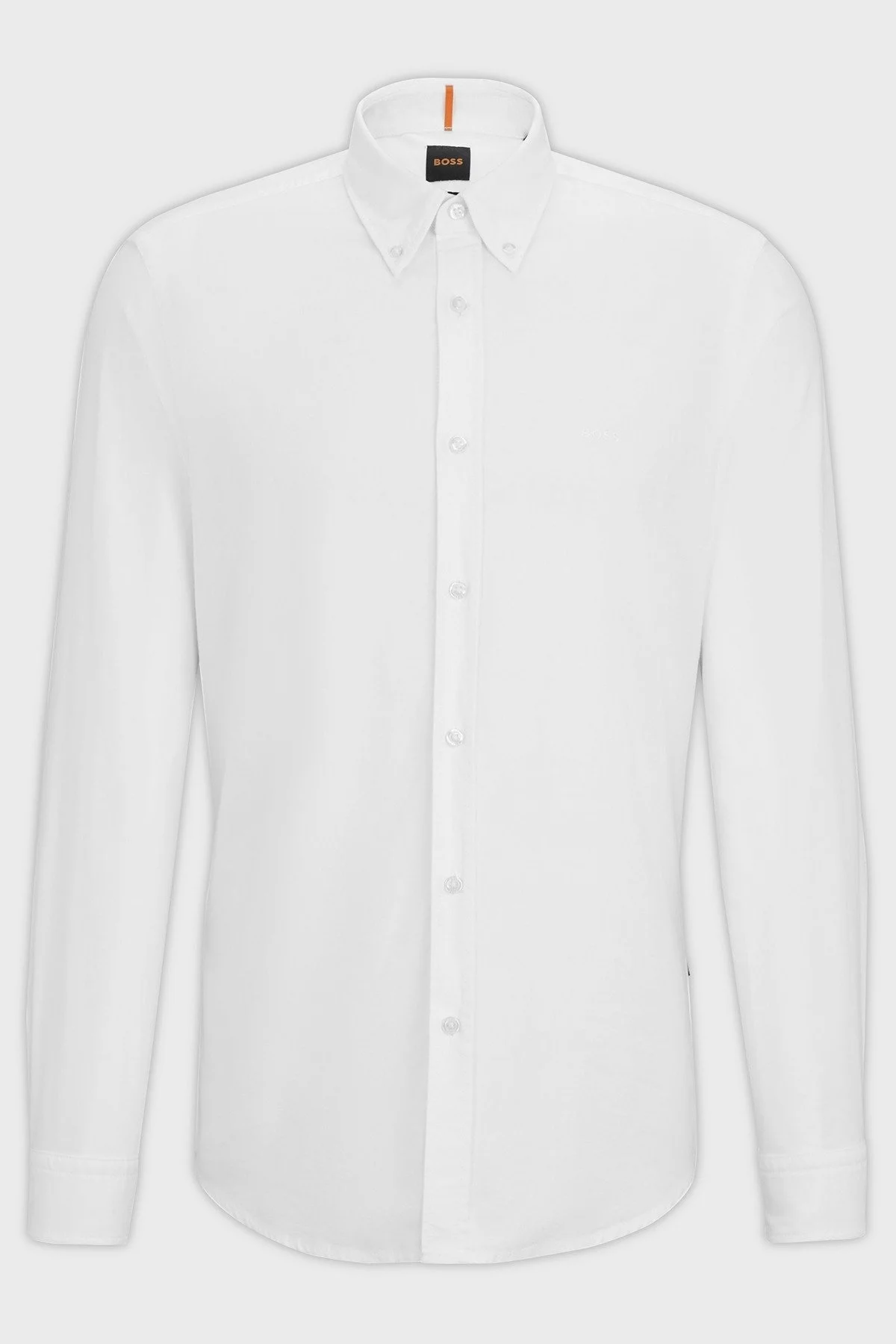 Boss % 100 Pamuk Regular Fit Düğmeli Yaka Erkek Gömlek 50489341 100 BEYAZ - 12