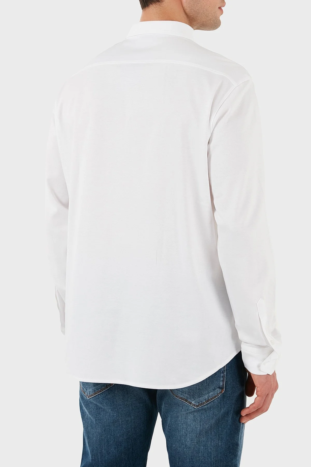 Boss % 100 Pamuk Regular Fit Düğmeli Yaka Logolu Erkek Gömlek 50533163 100 BEYAZ - 3